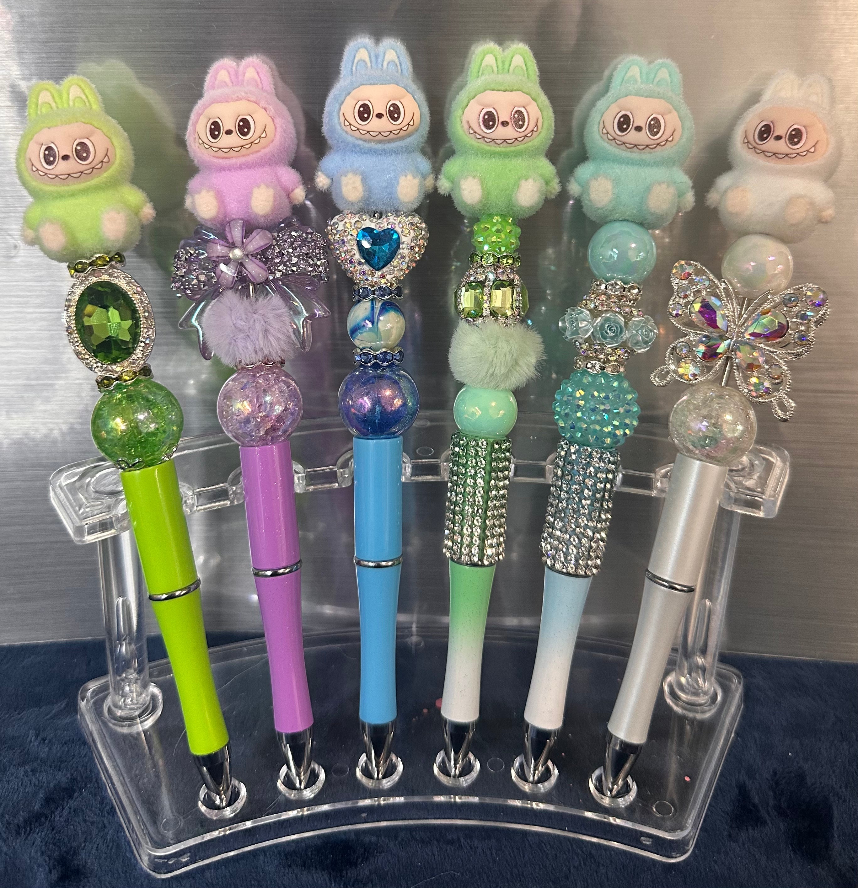 BEADED PENS & BEADED BOW CHARMS