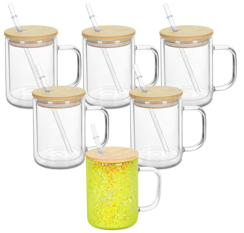 15oz Glass Snow Globe Coffee Mug