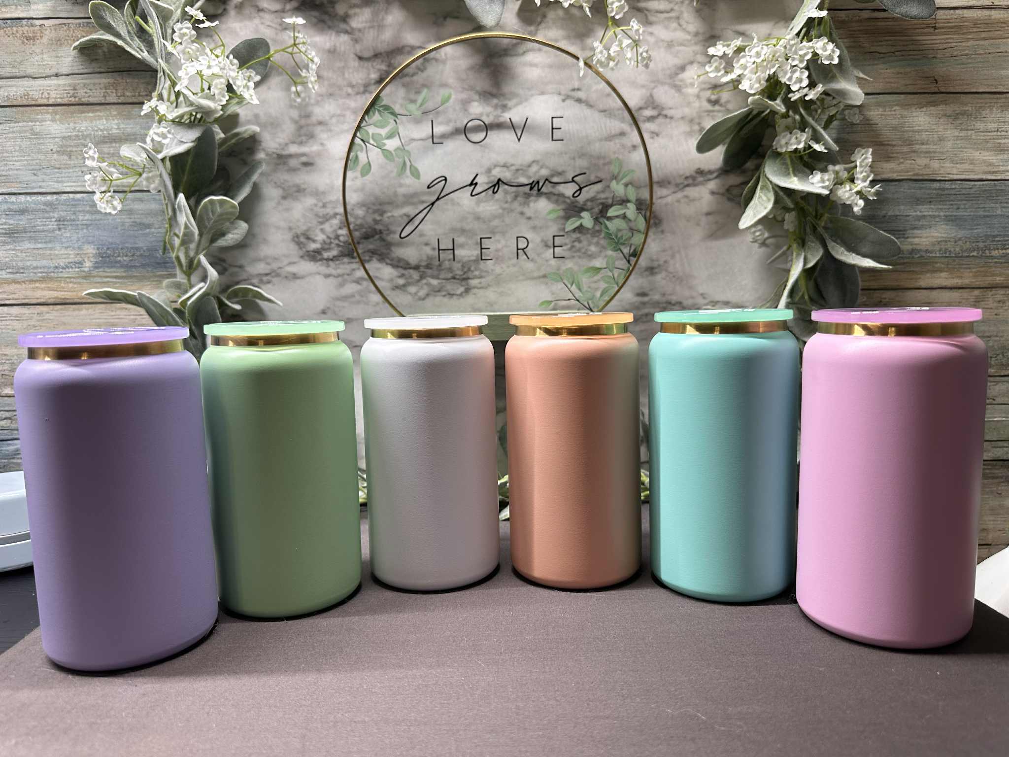 16oz Gold Underneath Stainless Steel Can