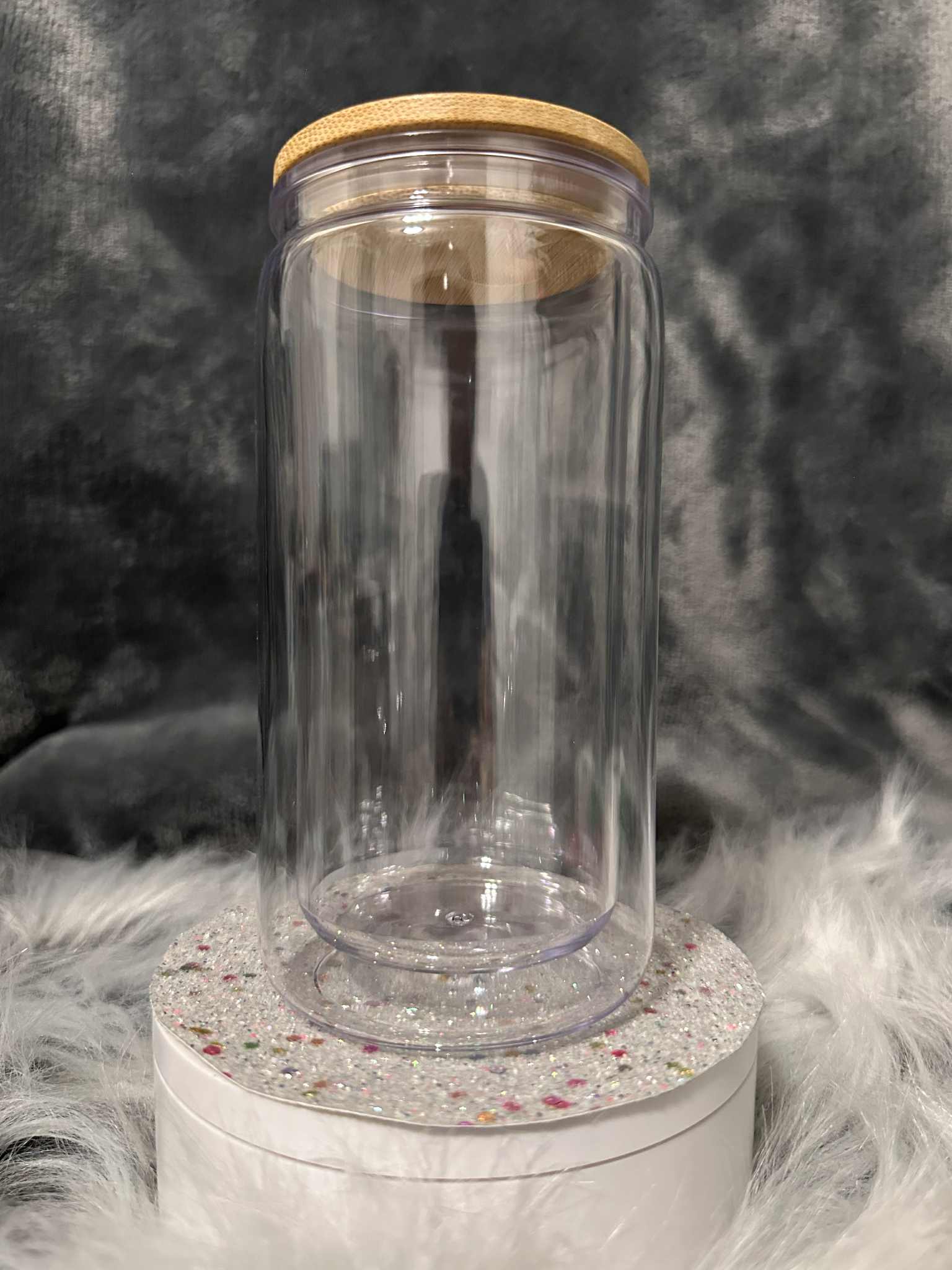 16oz Acrylic Snow Globe Tumbler