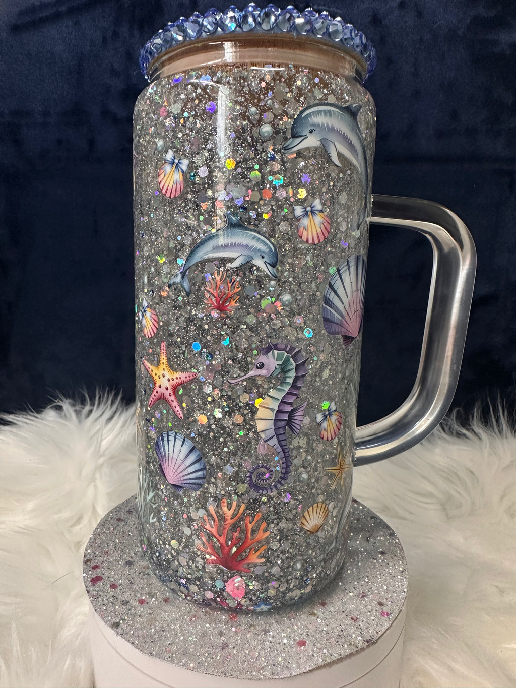 16oz Glass Ocean Tumbler