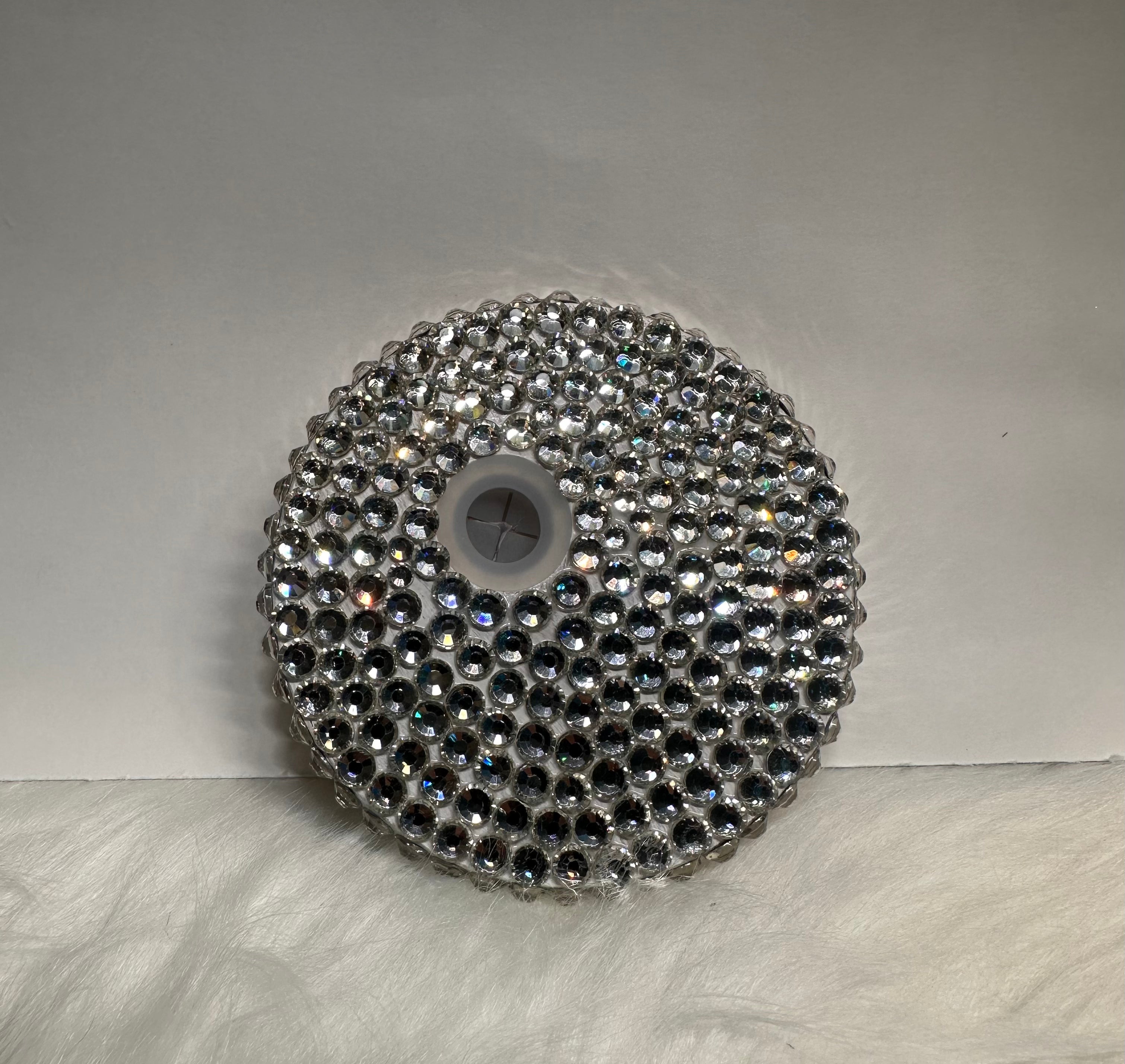 16oz Silver Rhinestone Custom Lid