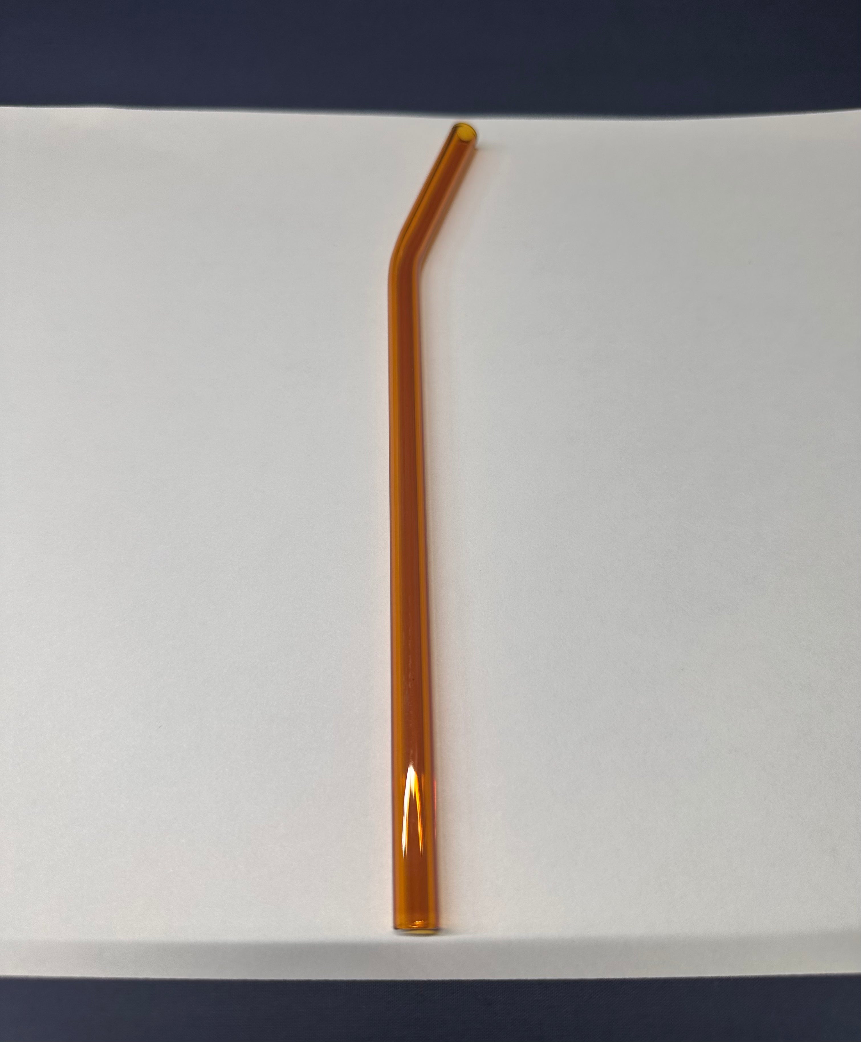 Amber Glass Straw