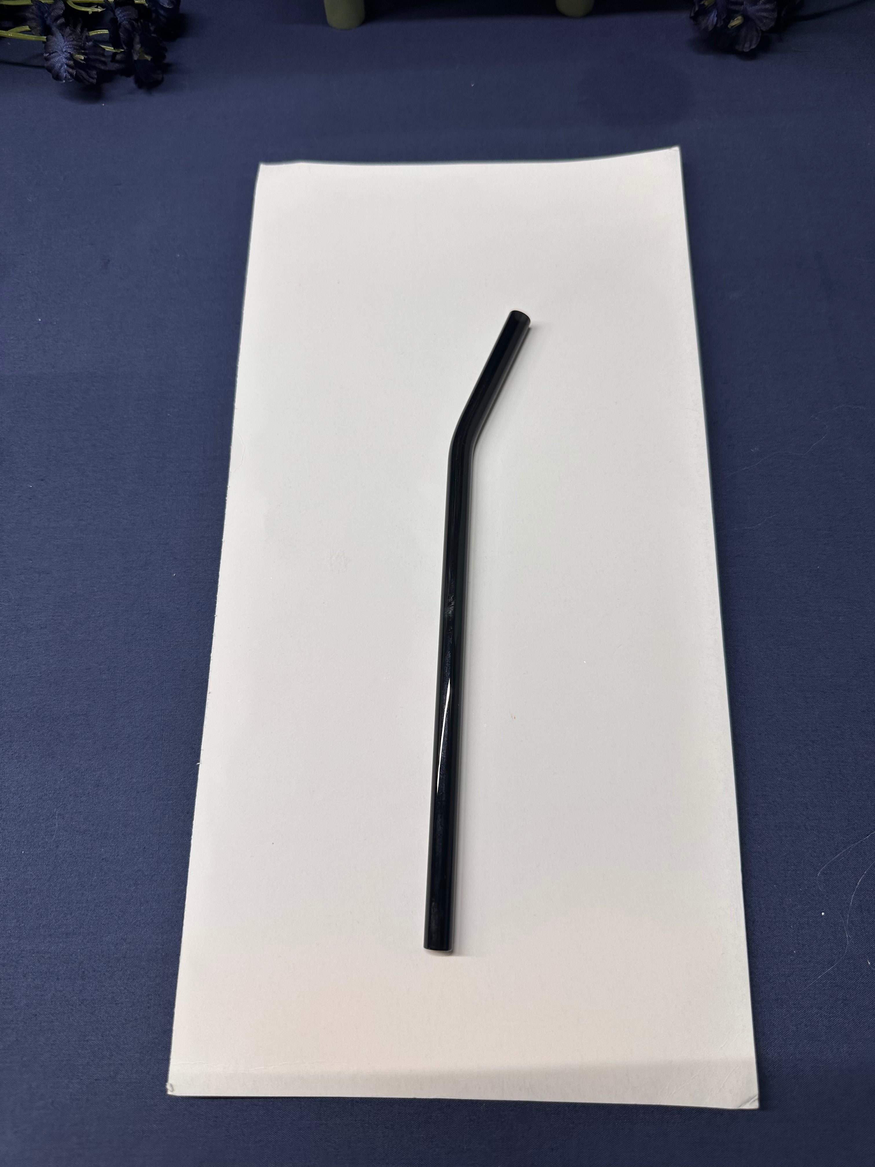 Black Glass Straw