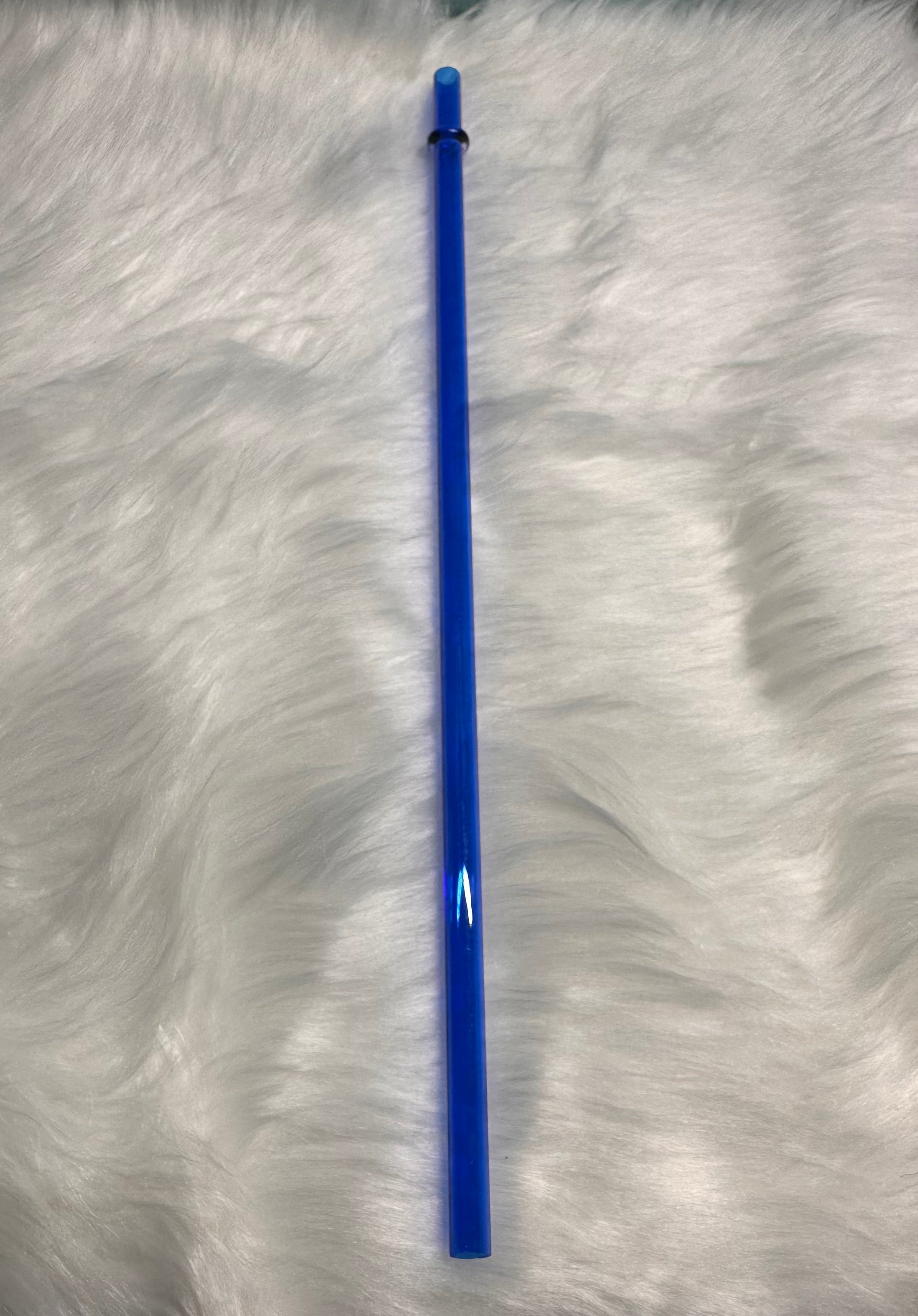 24oz Blue Straw
