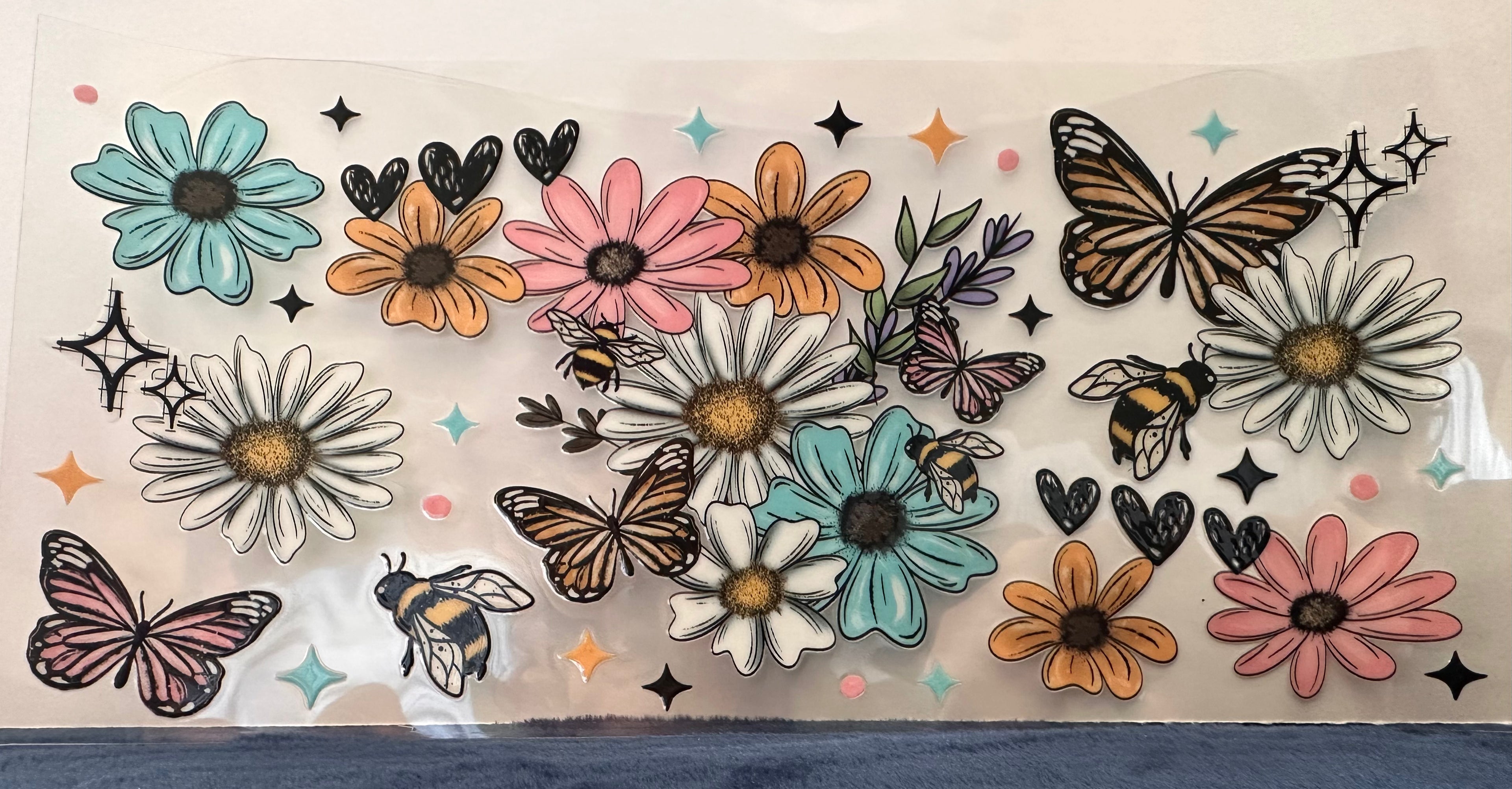 Butterflies w/Flowers