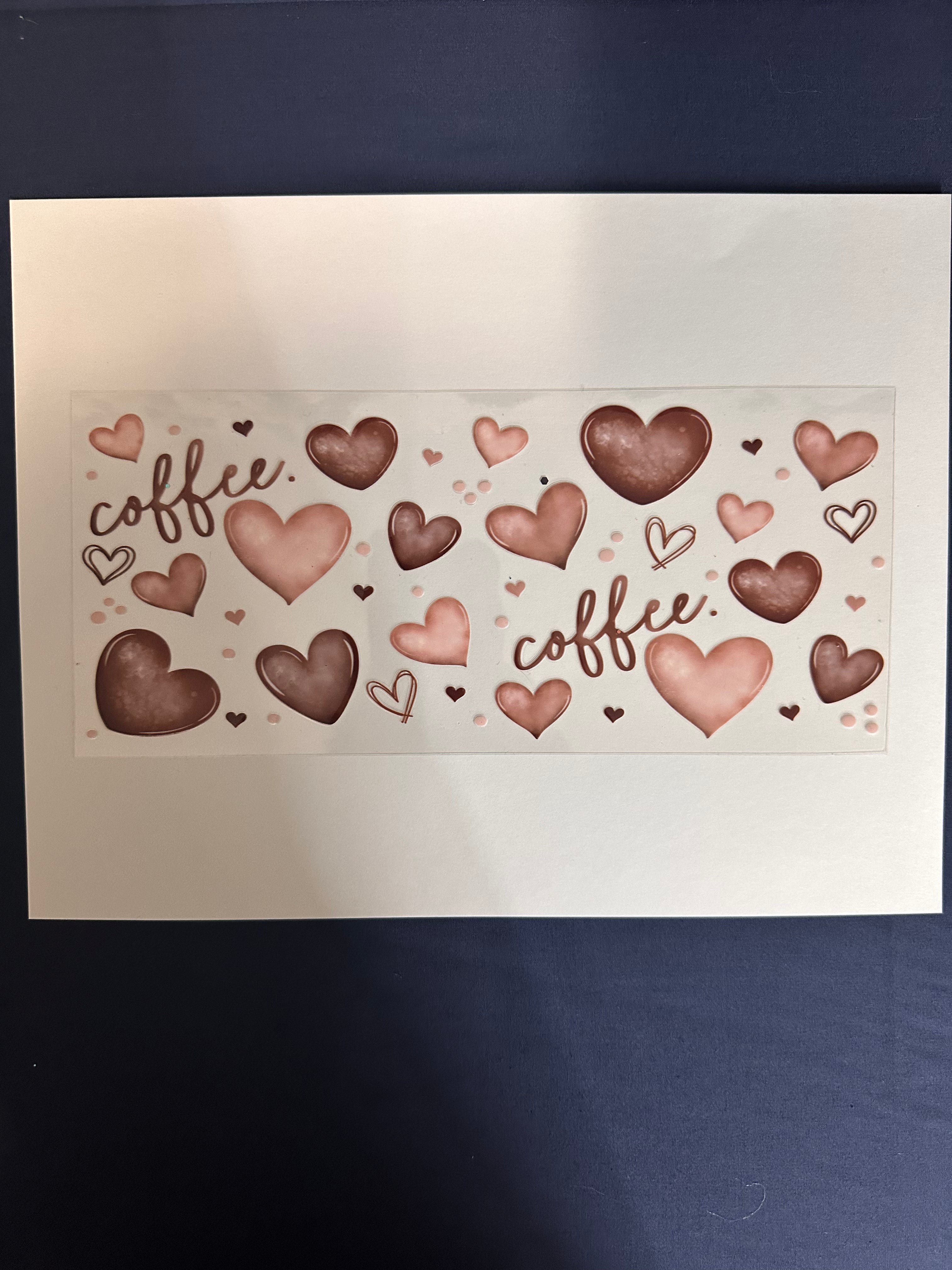 256  Coffee w/Brown Hearts