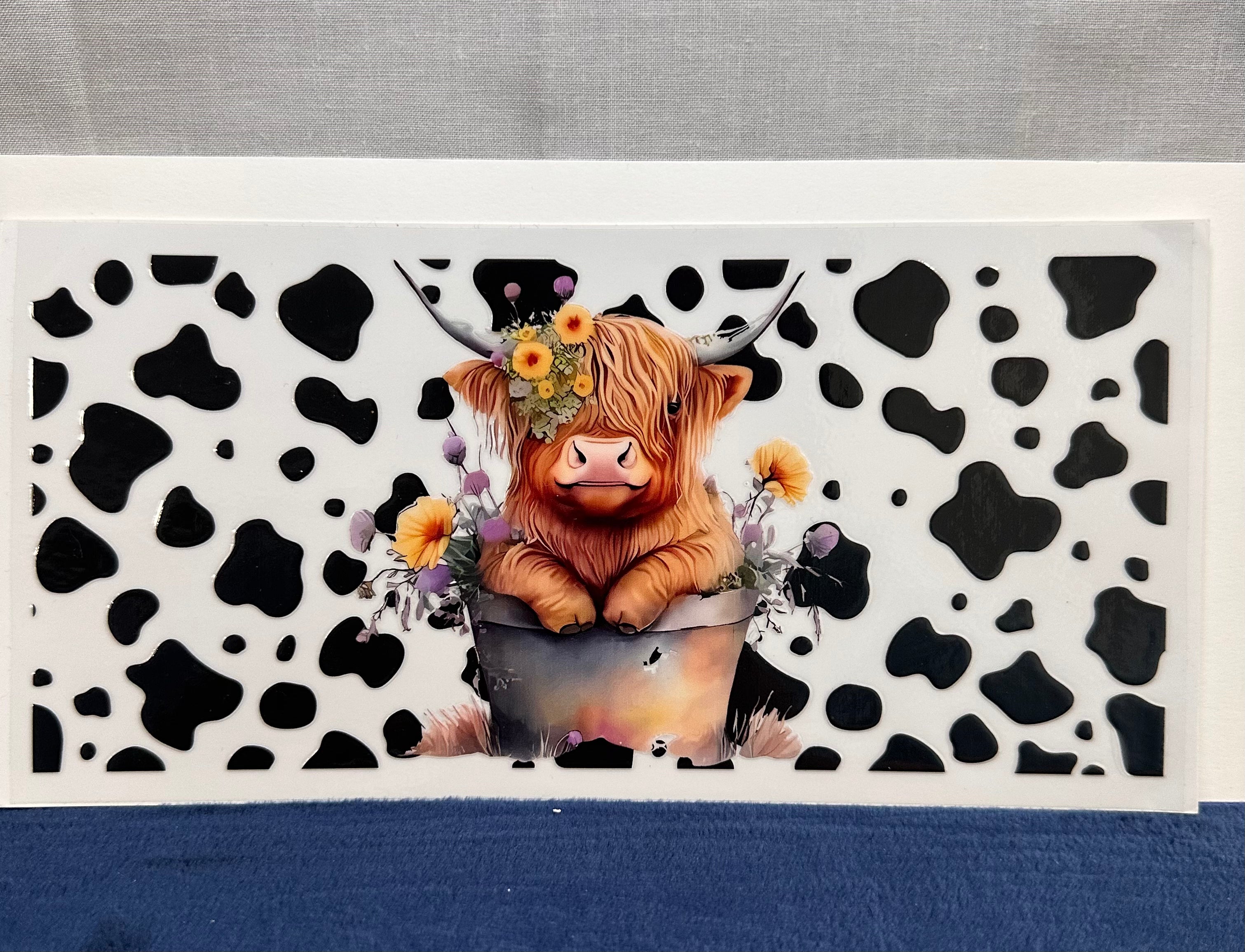 Cow Print Highland Cow