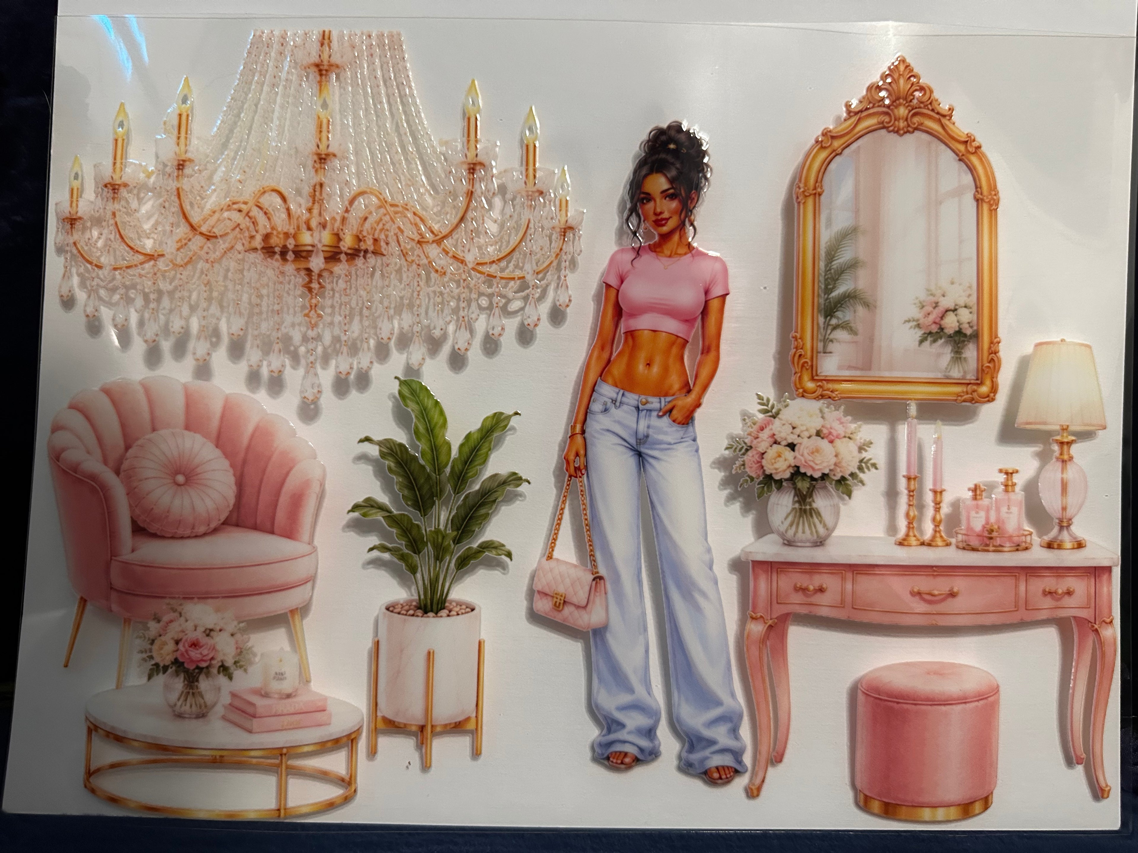 Elegant in Pink (For a 24oz Cup)