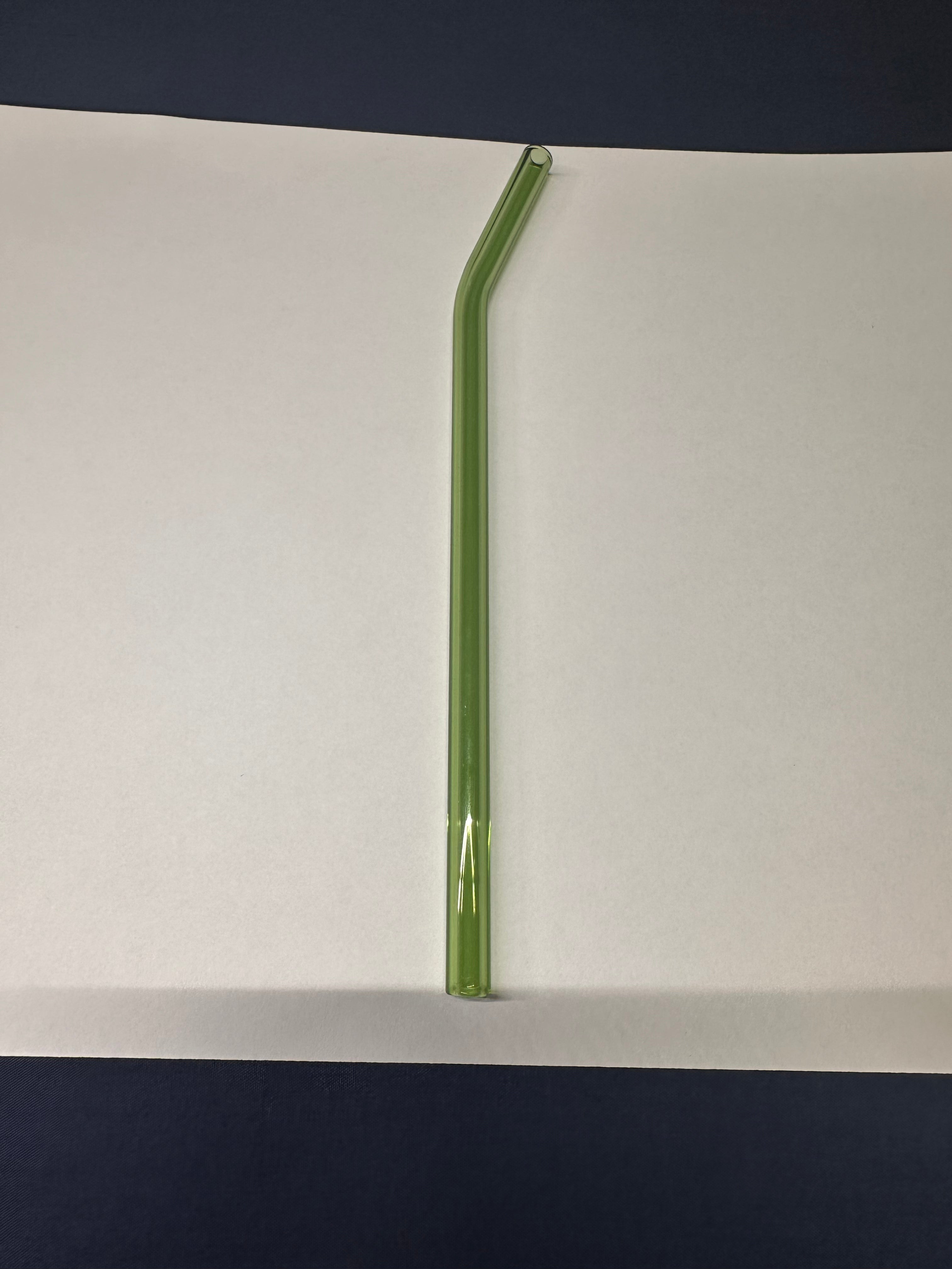 Green Glass Straw