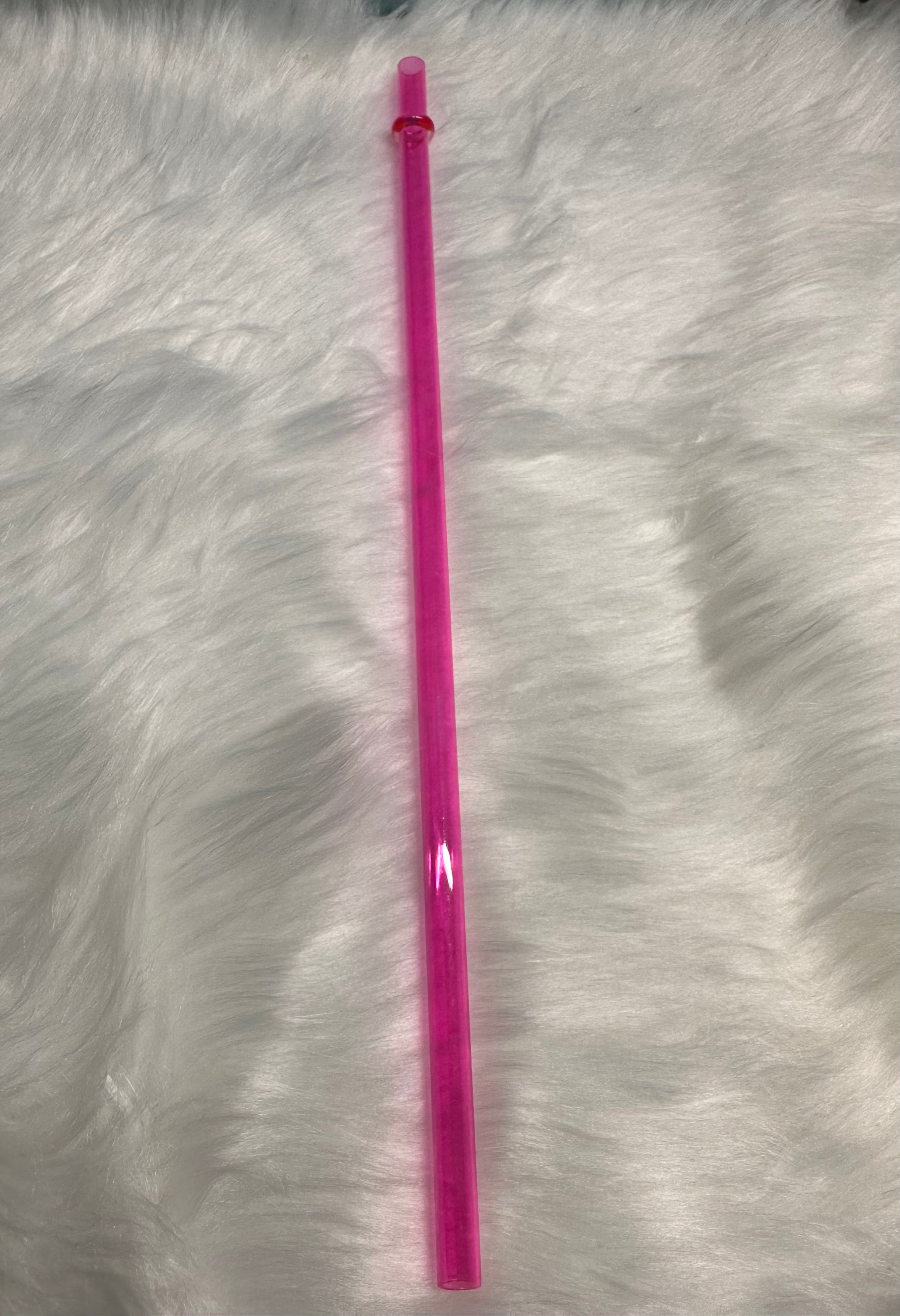 24oz Hot Pink Straws