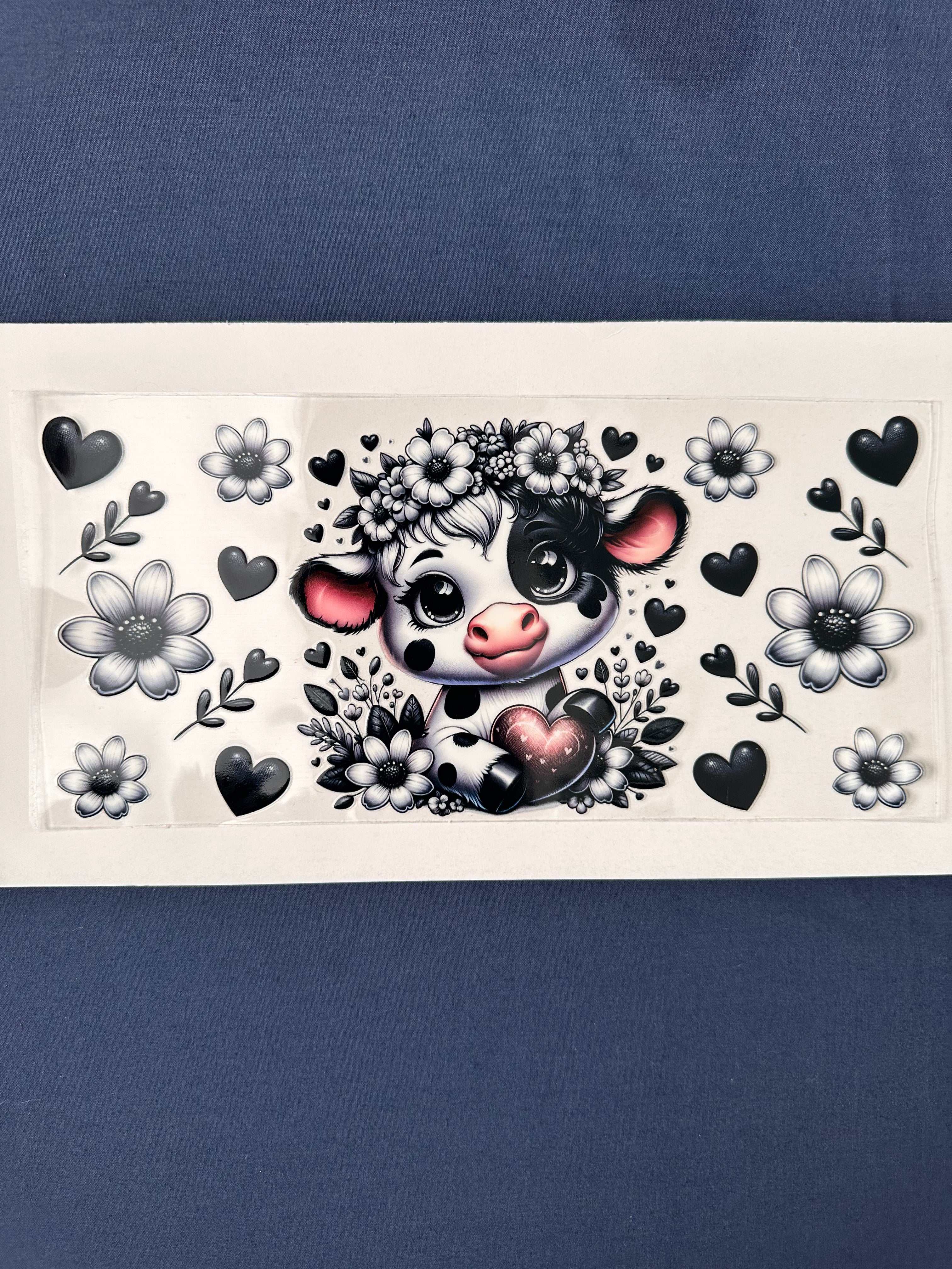 297  Baby Black & White Cow