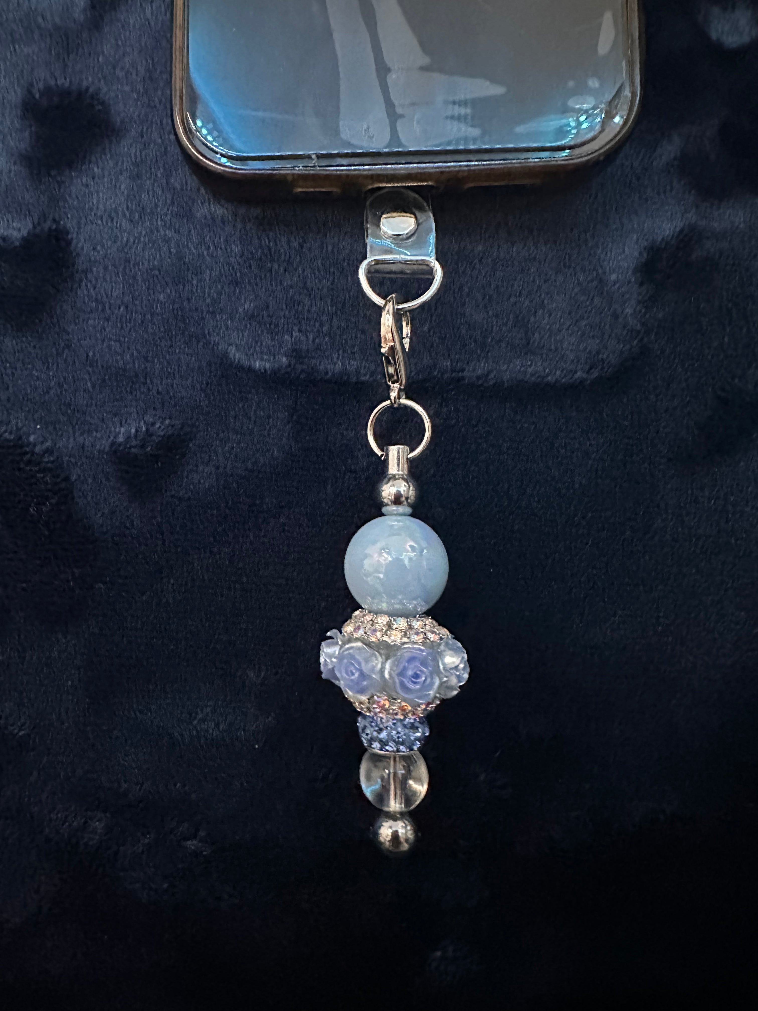 Blue Phone Charm