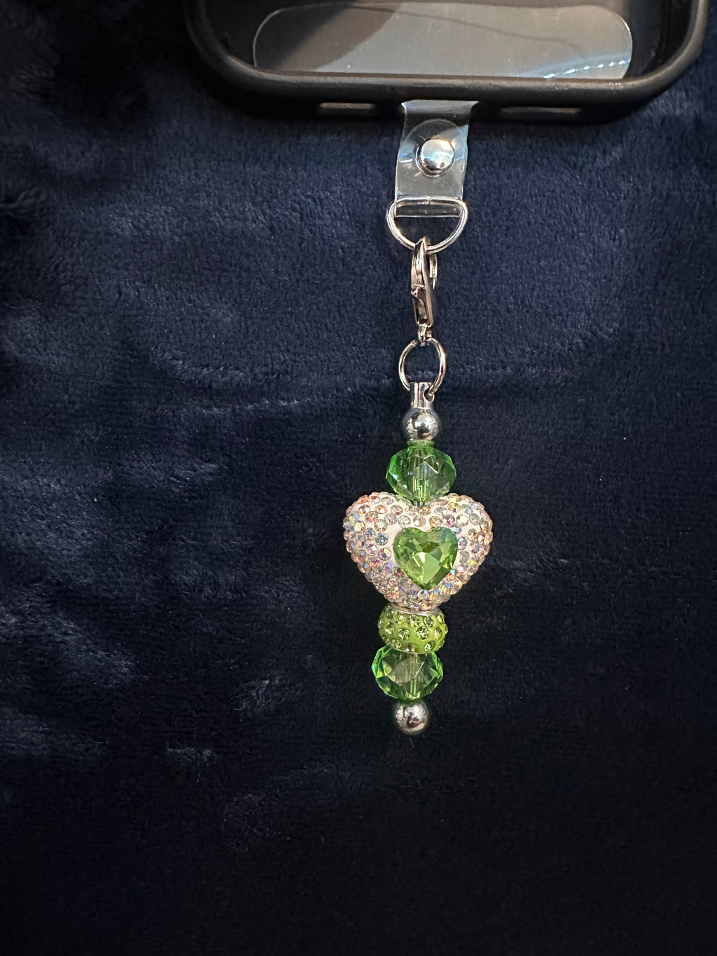 Green Phone Charm