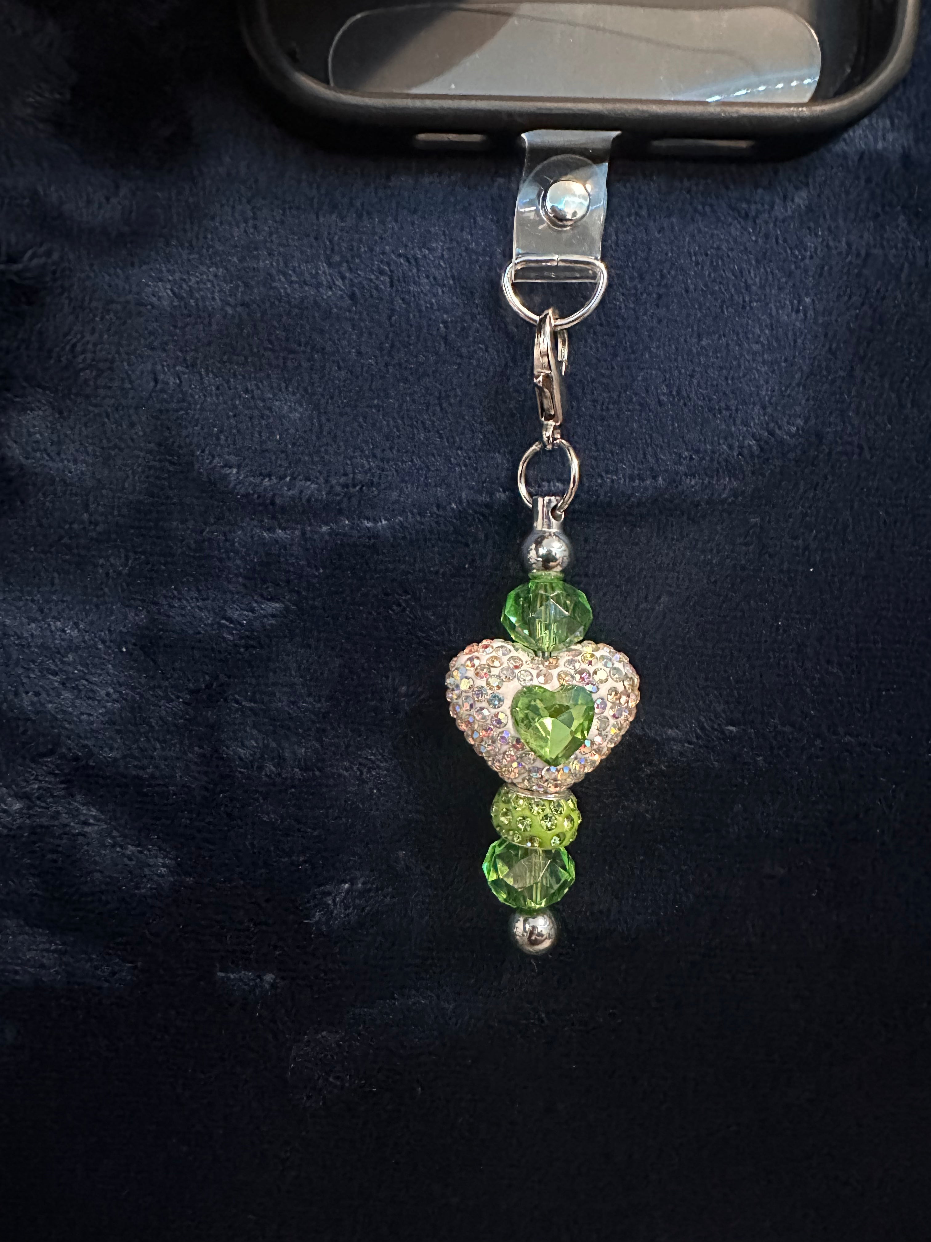 Green Phone Charm
