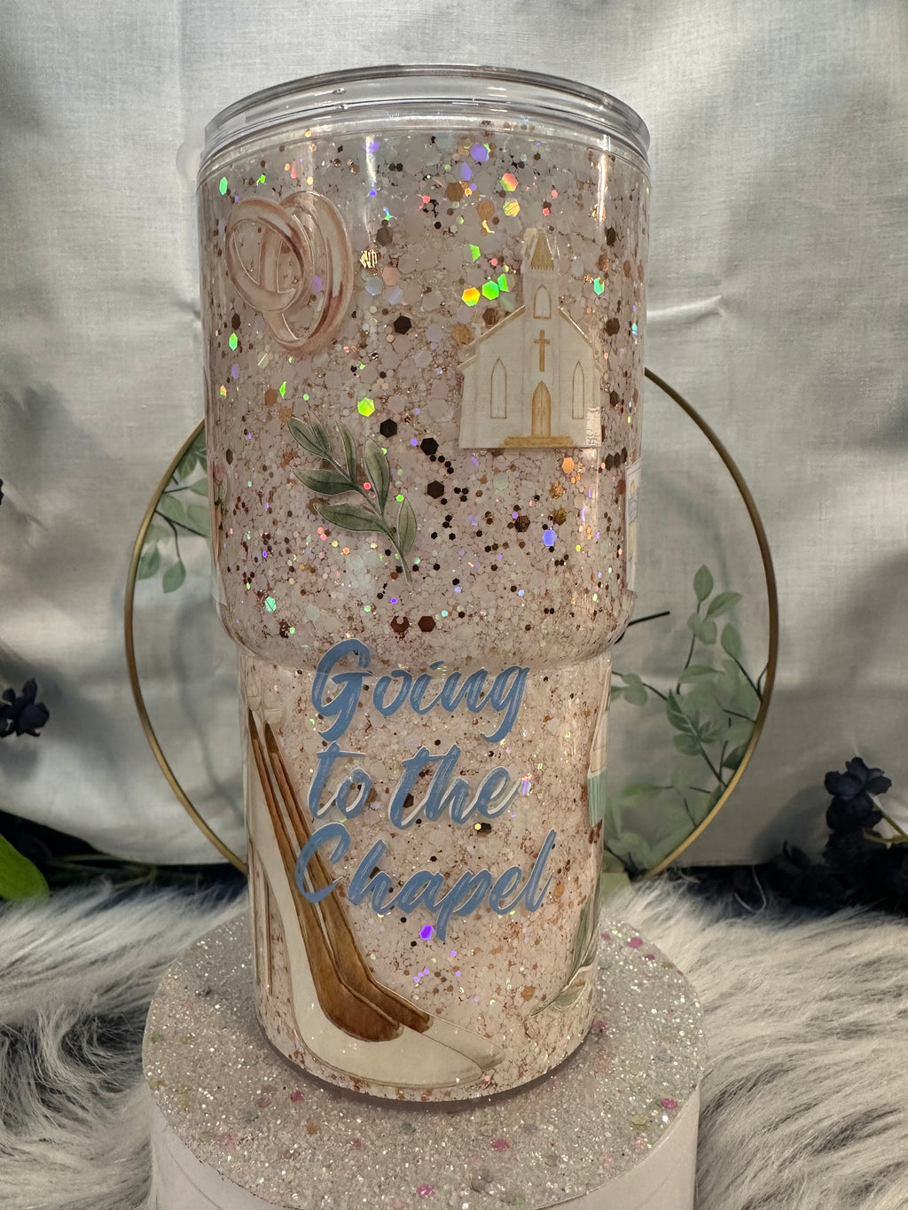 18oz Glitter Going to the Chapel