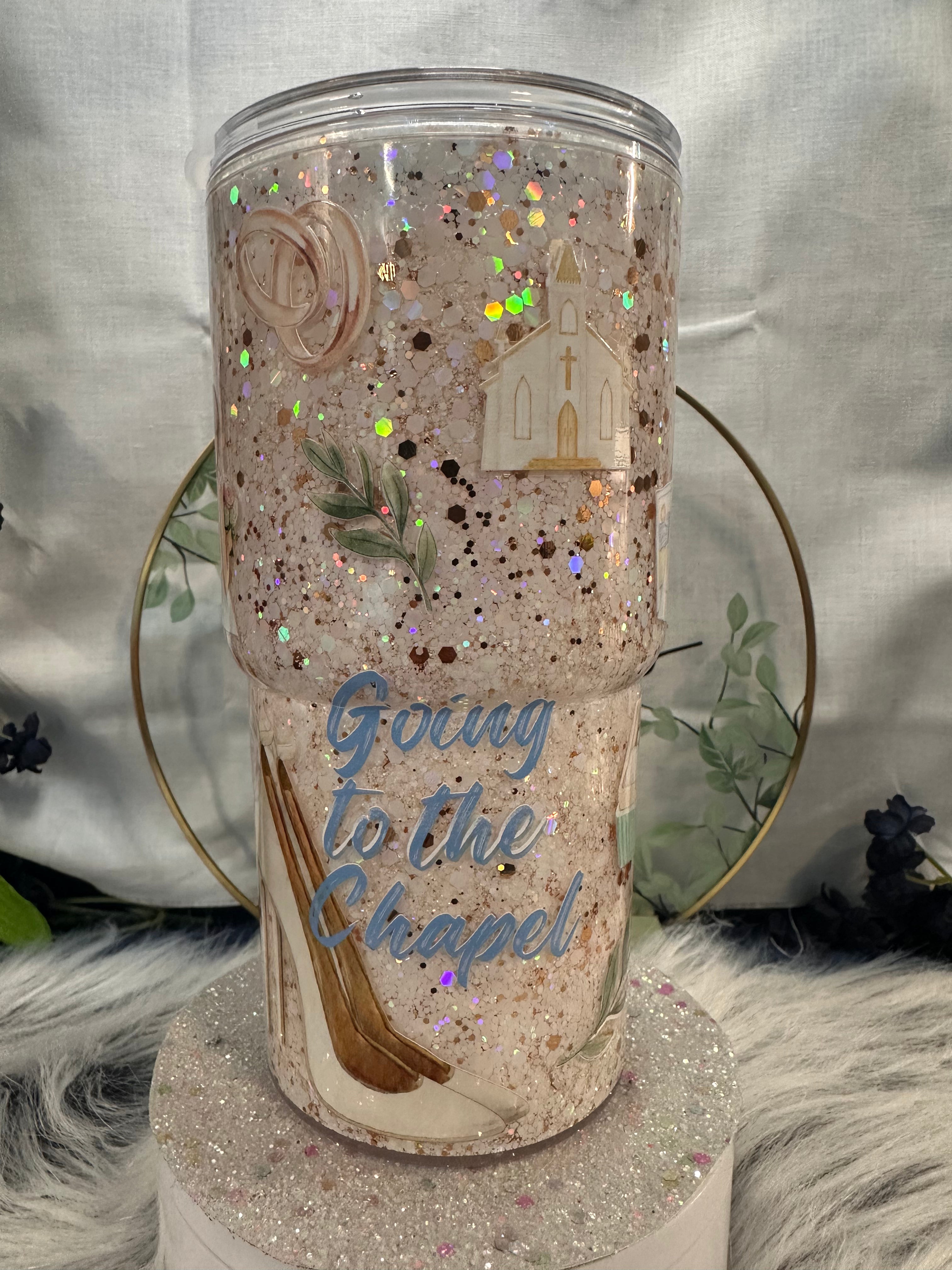 18oz Glitter Going to the Chapel