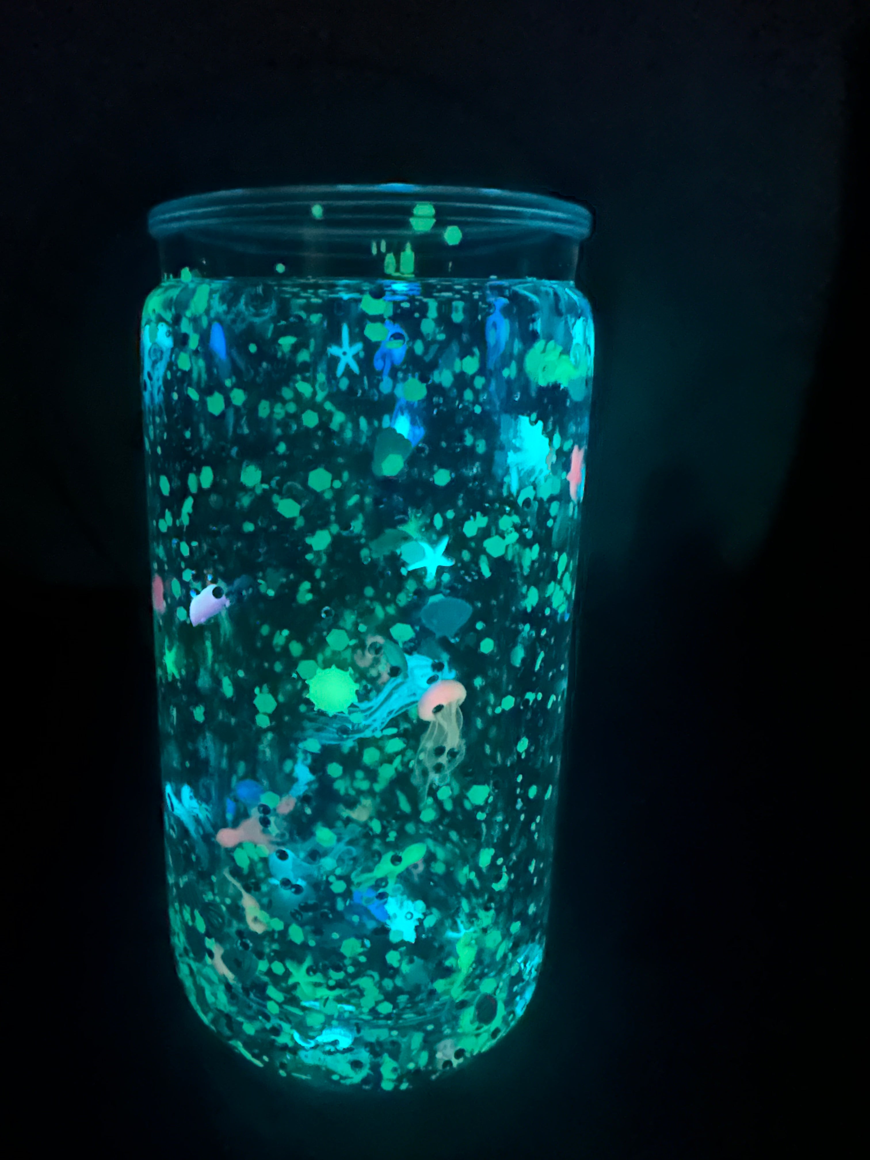 16oz Jellyfish/Seahorse Aquarium Snow Globe