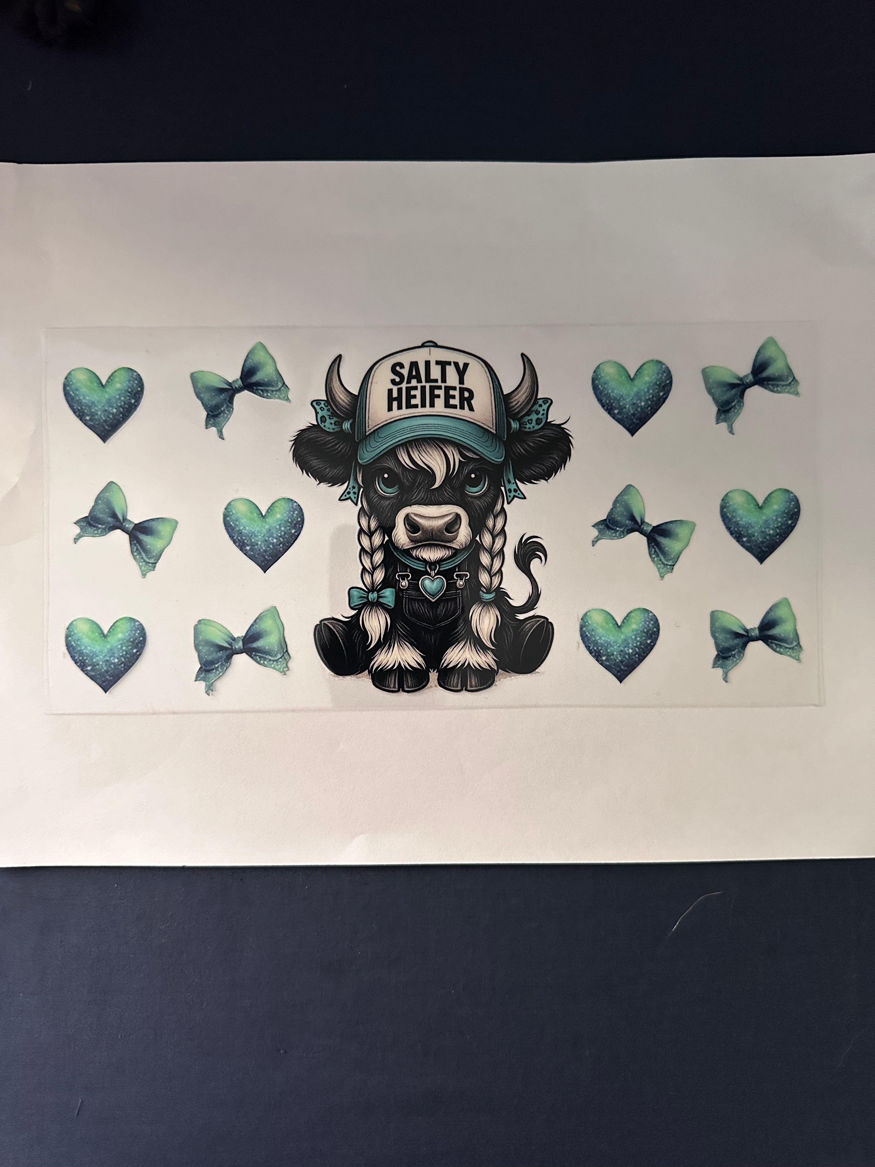 184  Cow w/Heart & Bow