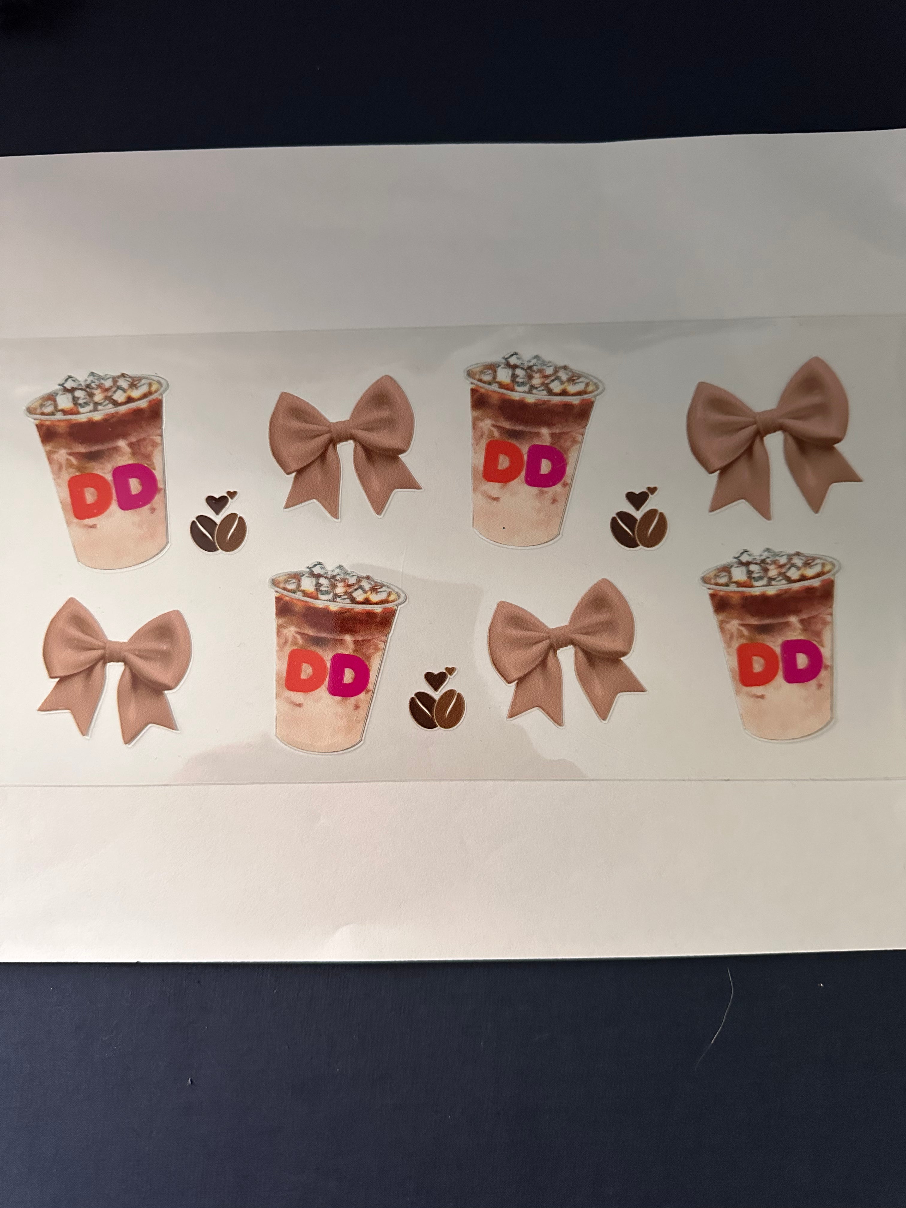 156  Duncan Donuts Brown Bow