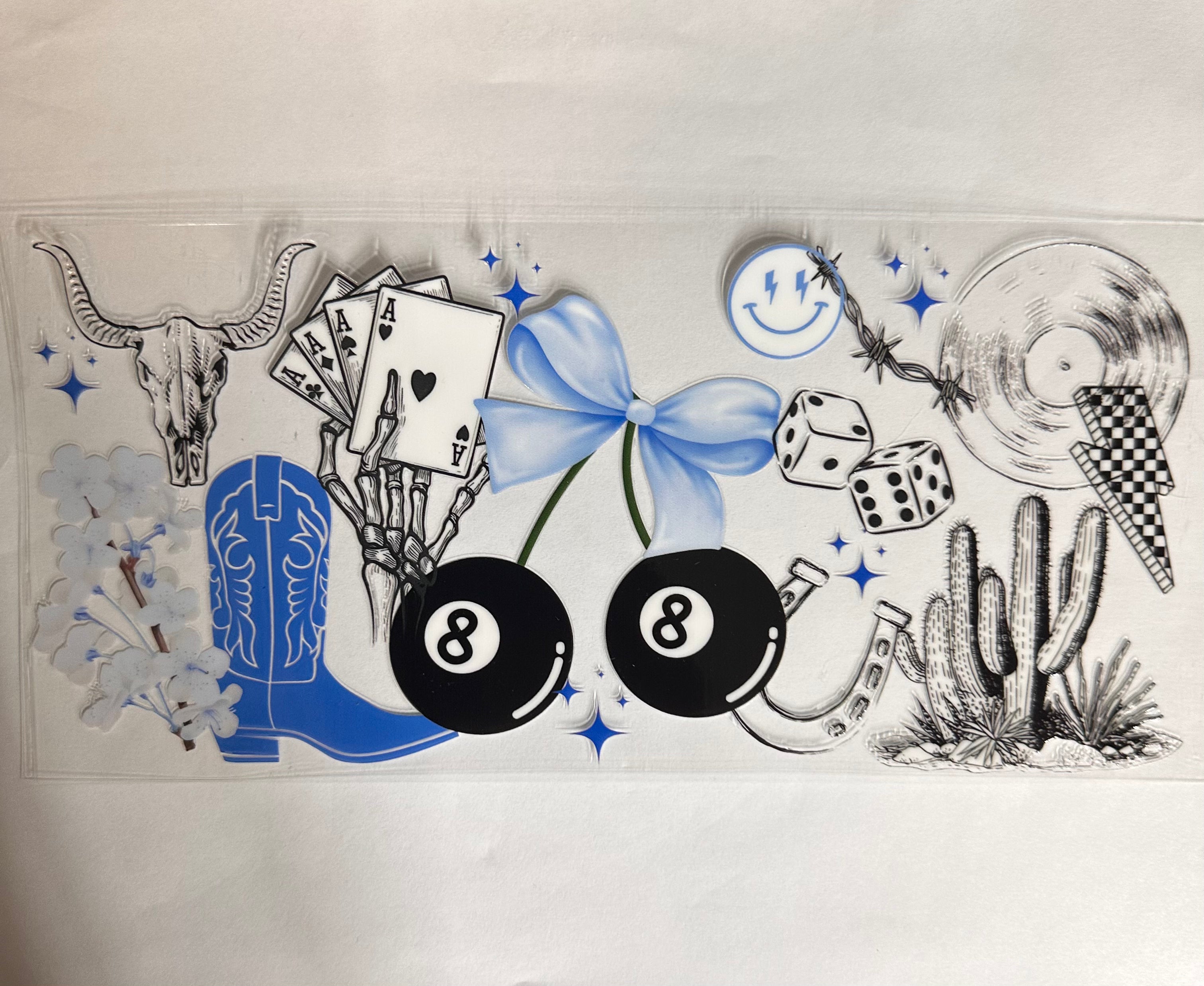 208  Cowboy Boot 8 Ball