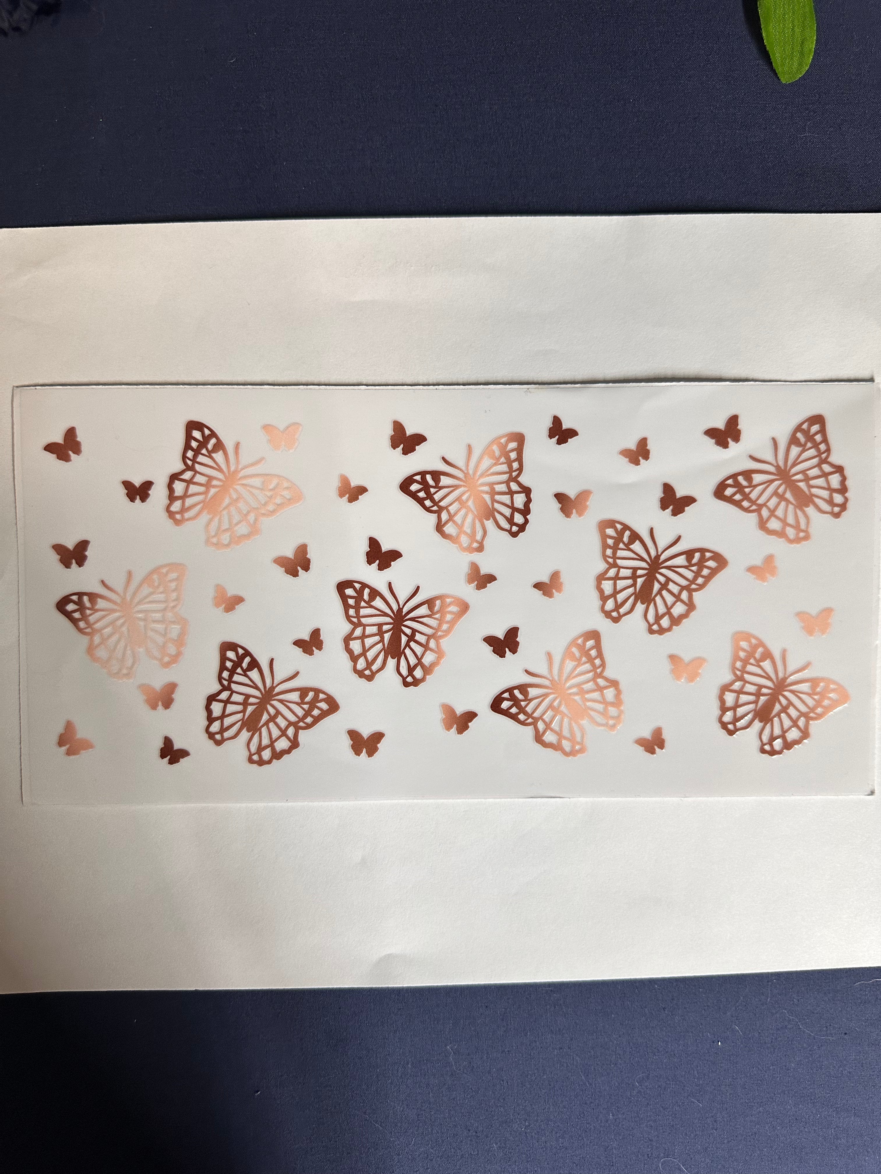 140  Brown/Tan Butterfly