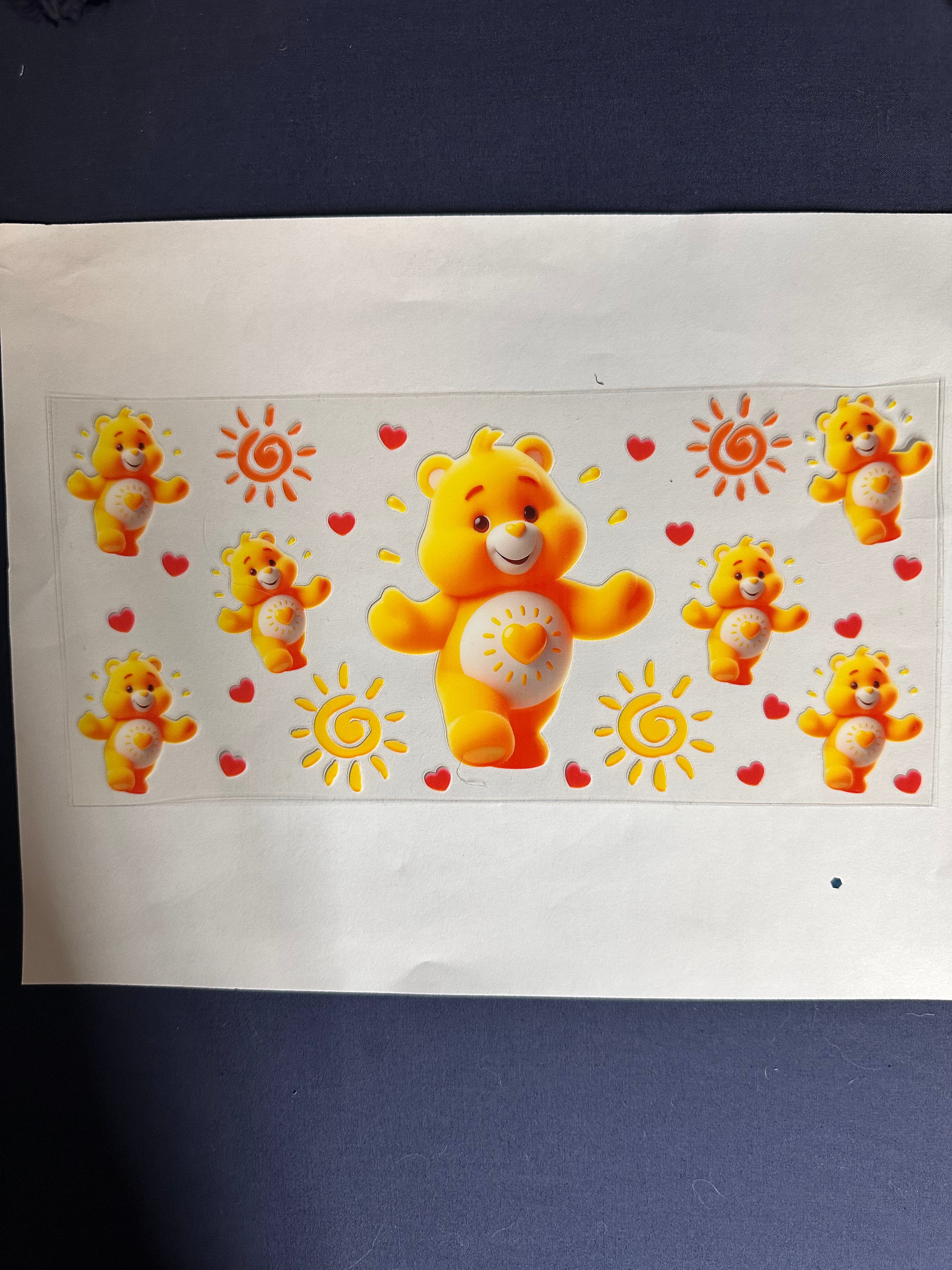 202  Yellow Care Bear