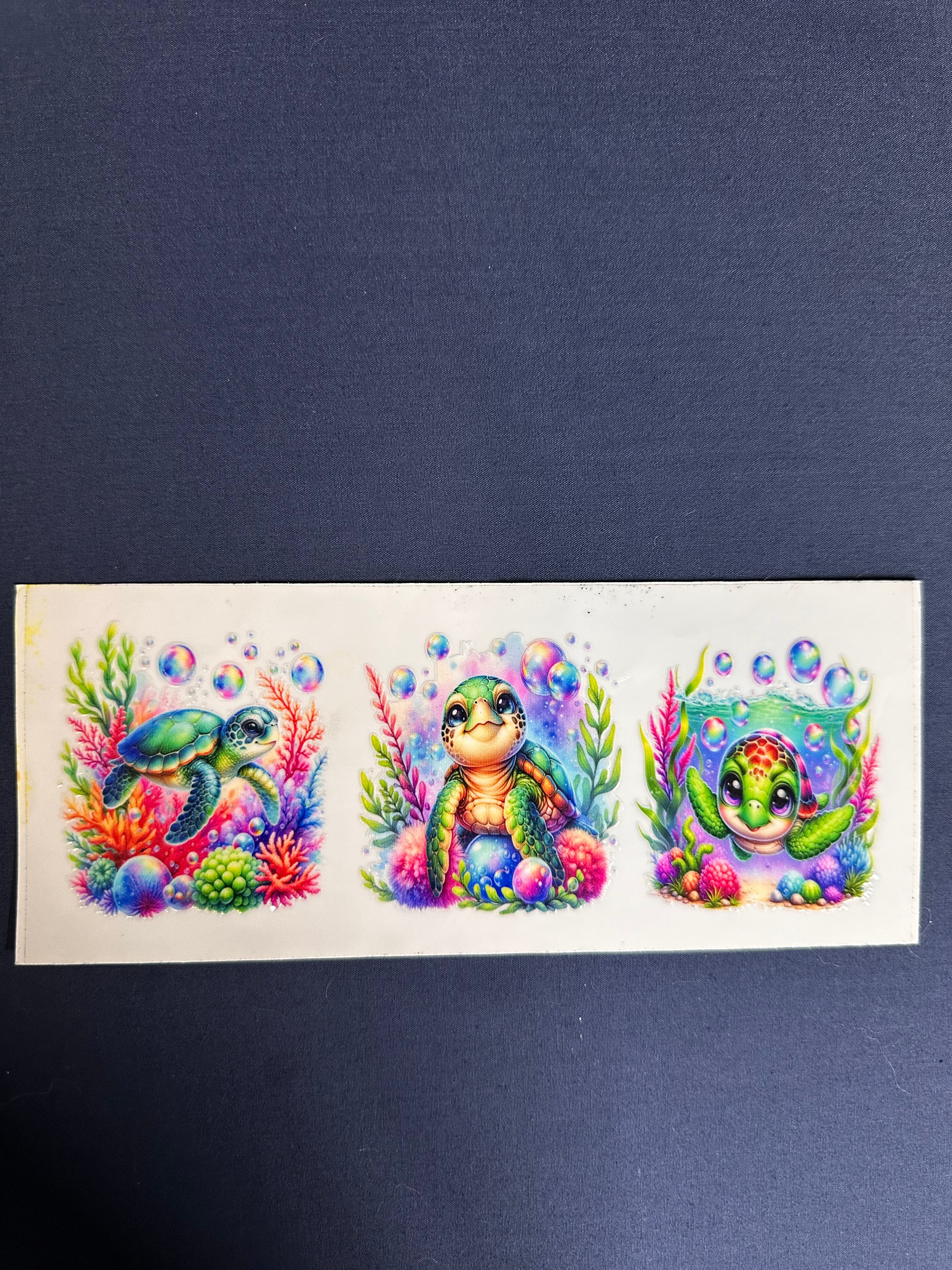 169  Small Decal Sea Turtle