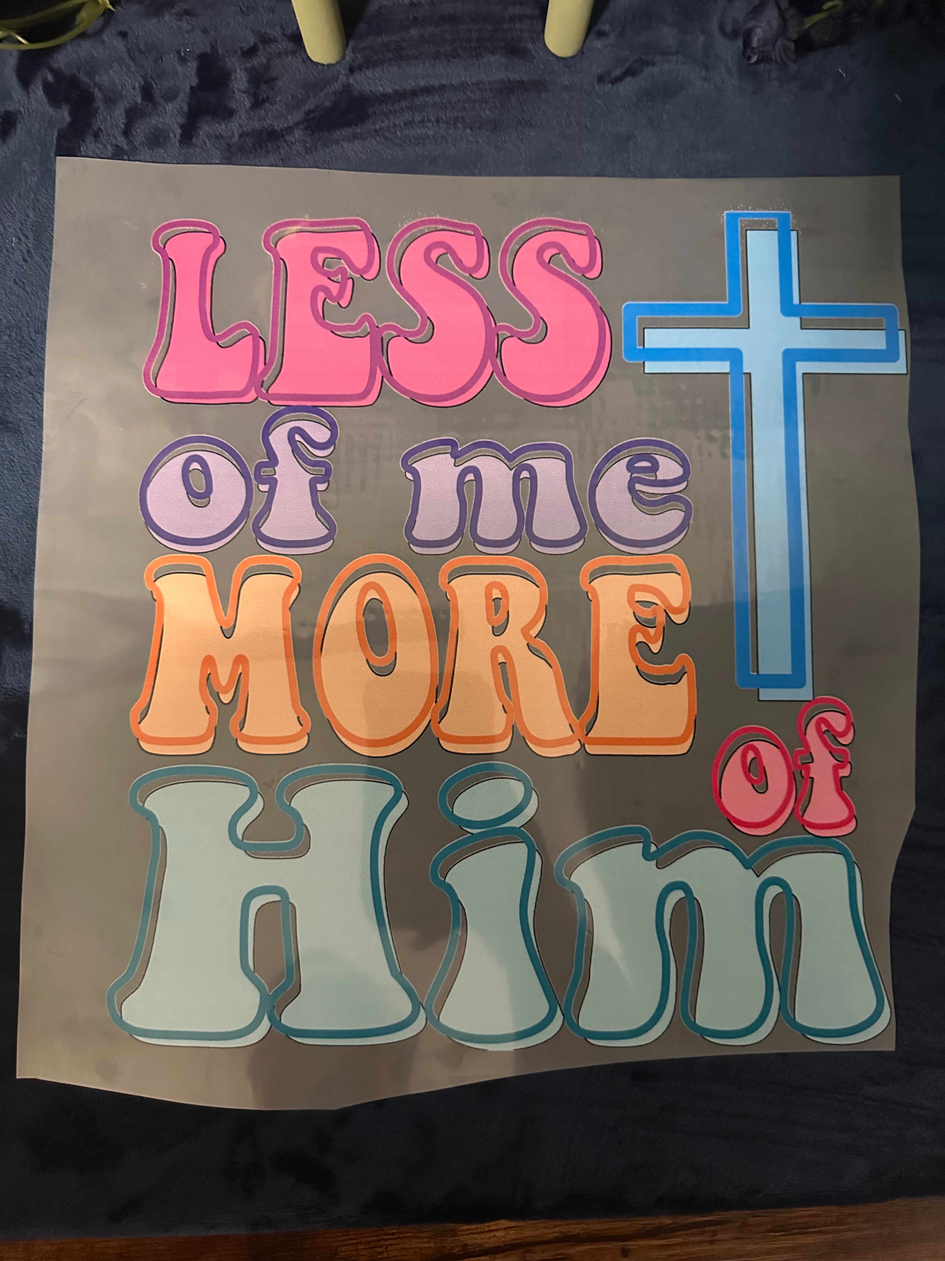 1002  Less of me More of Him