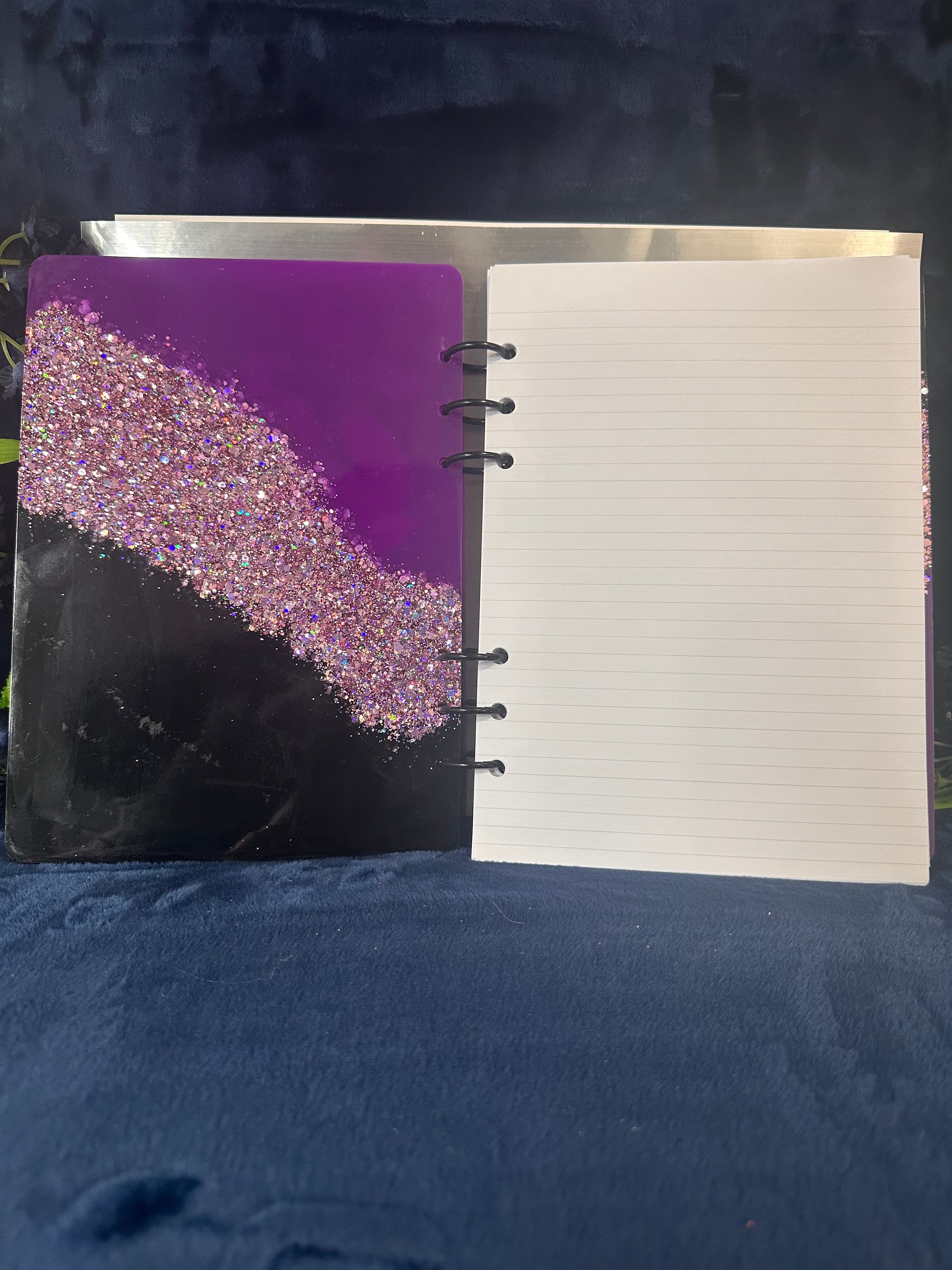 A5 Purple Resin Notebook