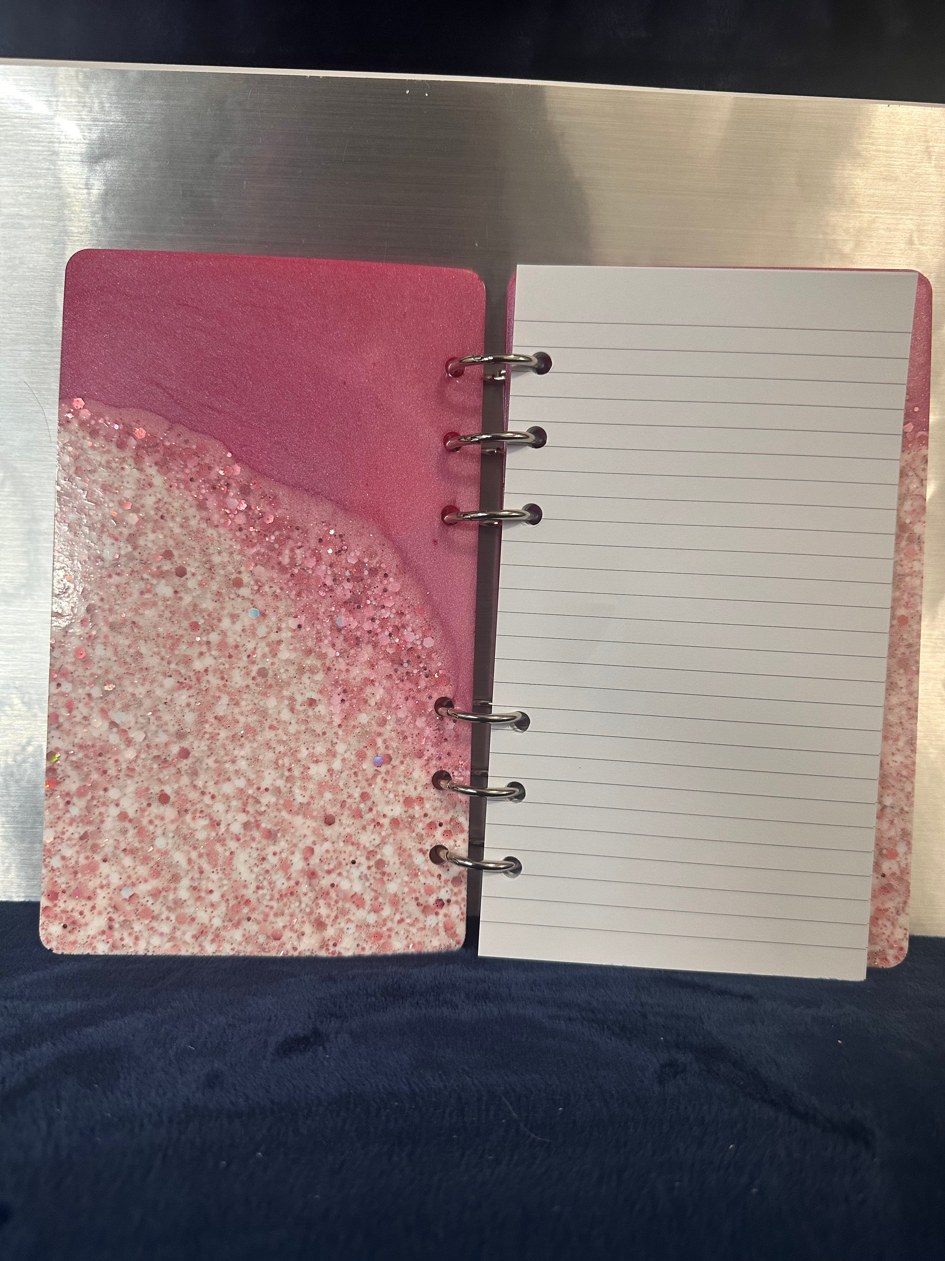A6 Pink Labubu Resin Notebook - To Cute To Care