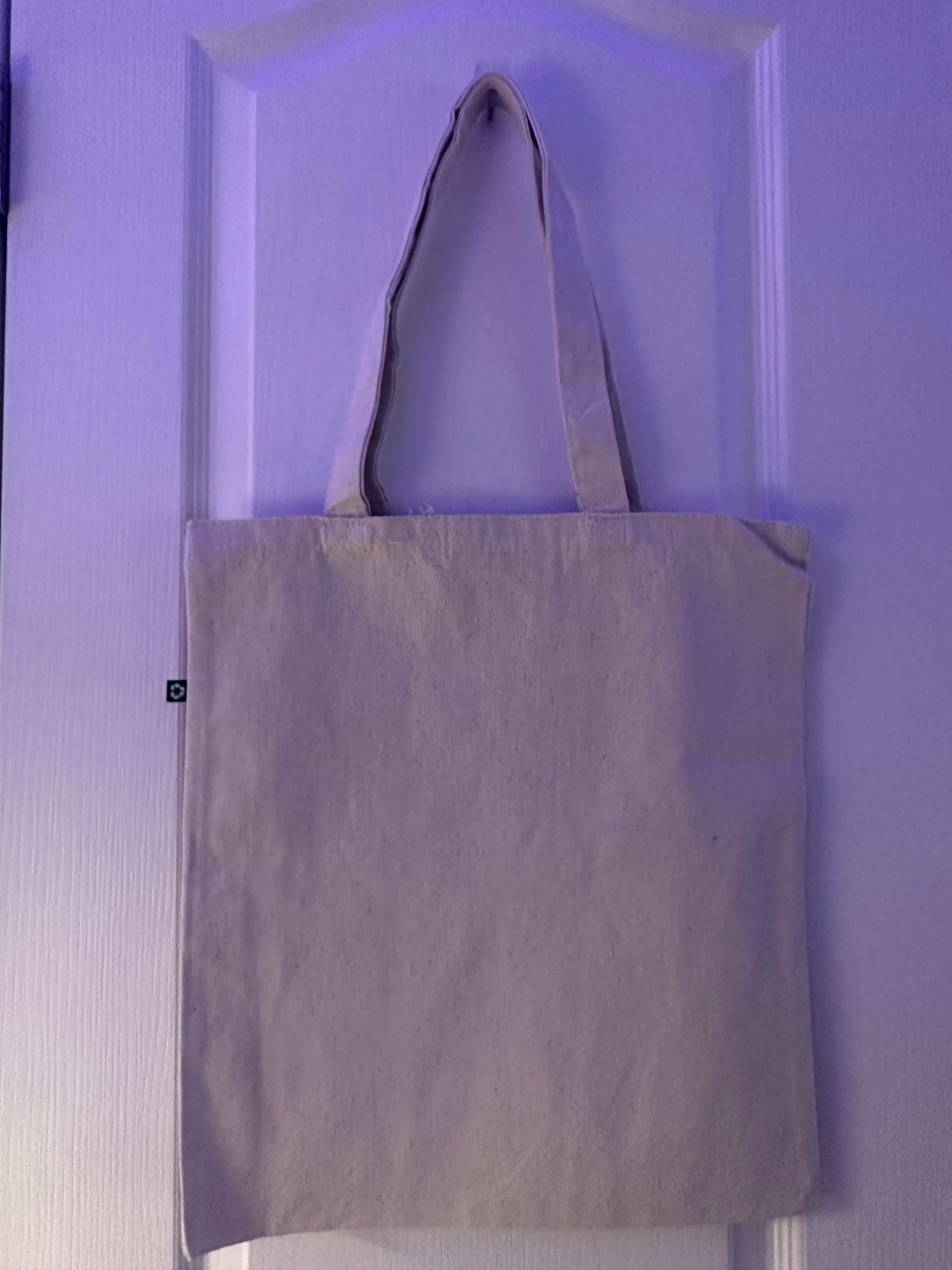 Recycled Beige Canvas Bag 14.5x16