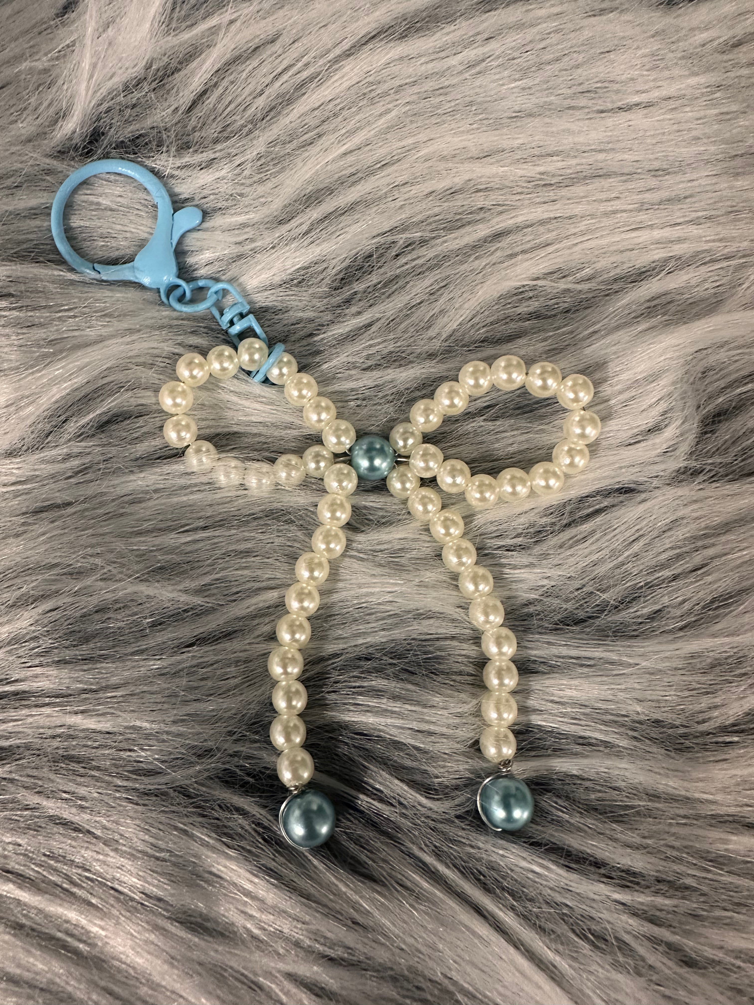 White Bow Charm/Keychain