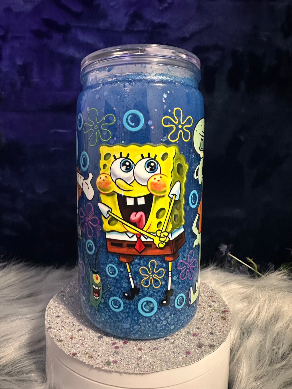 SpongeBob Beach Theme Tumbler