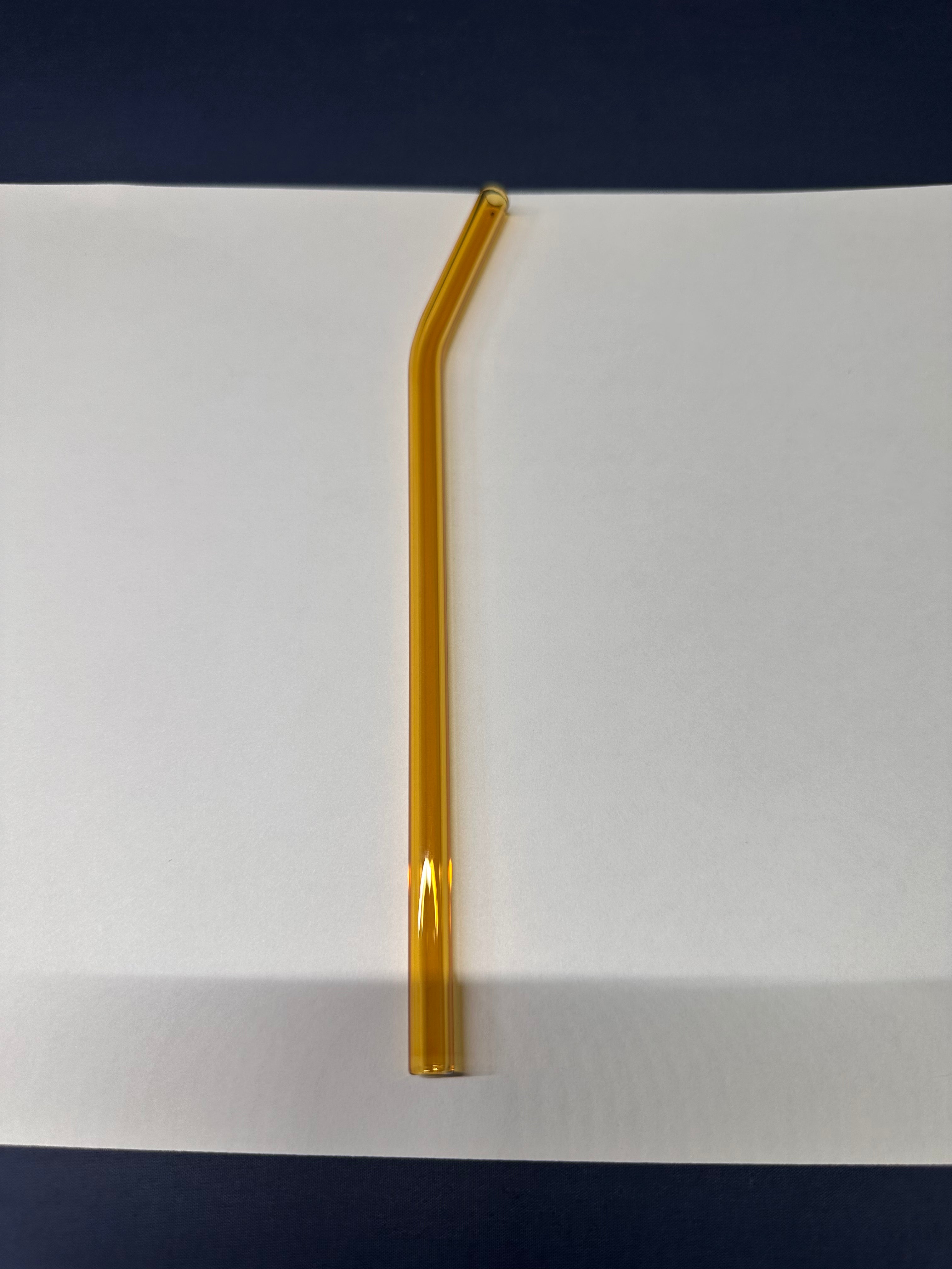 Light Amber Glass Straw