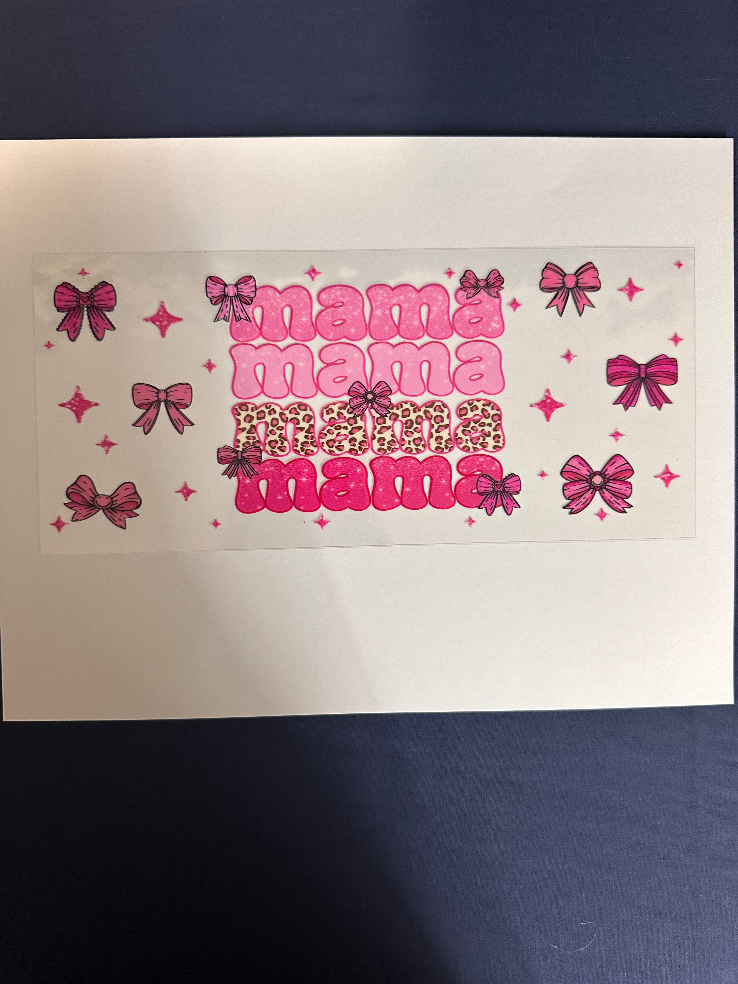 258  Mama w/Pink Bows