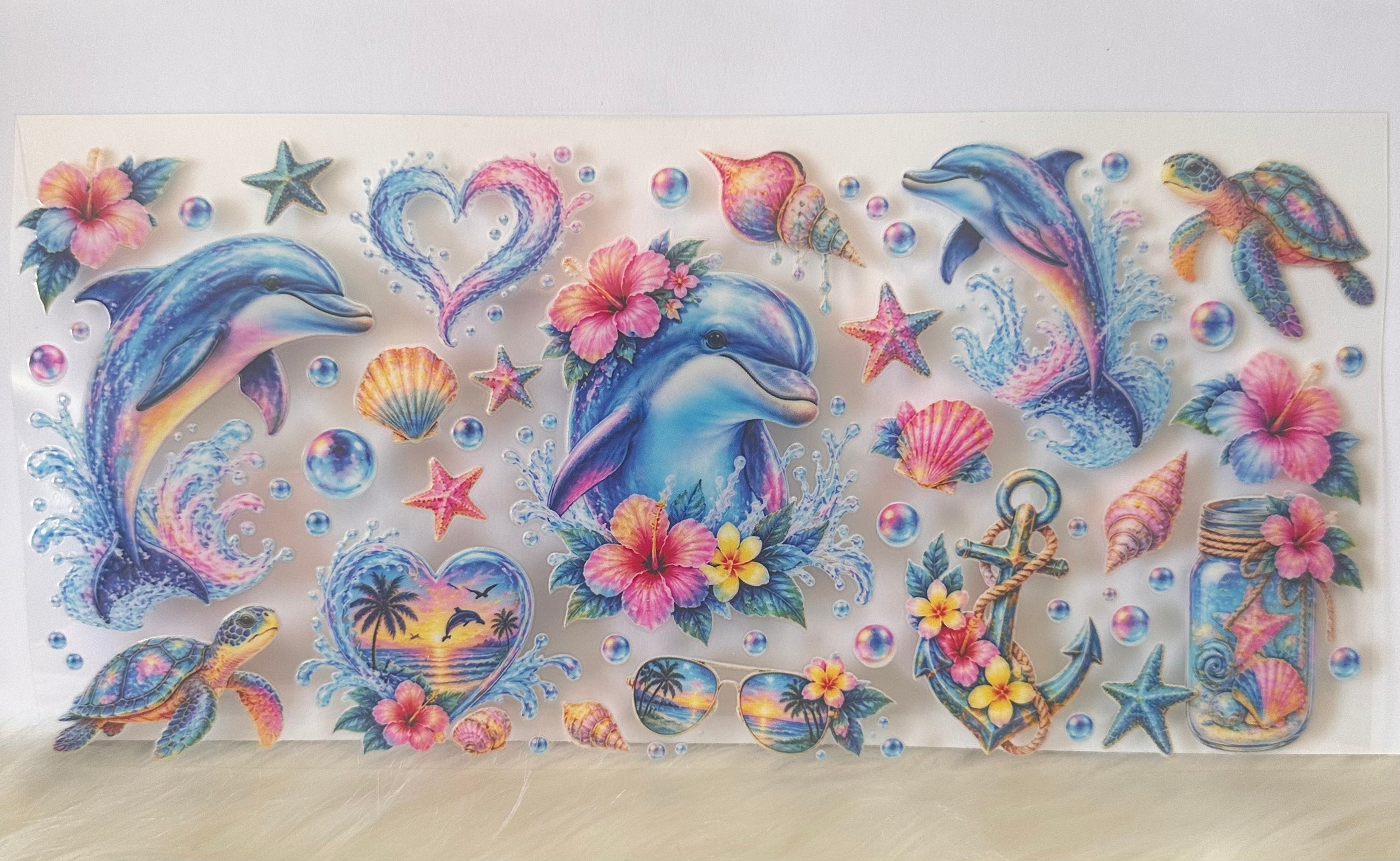 Pink/Blue Dolphins