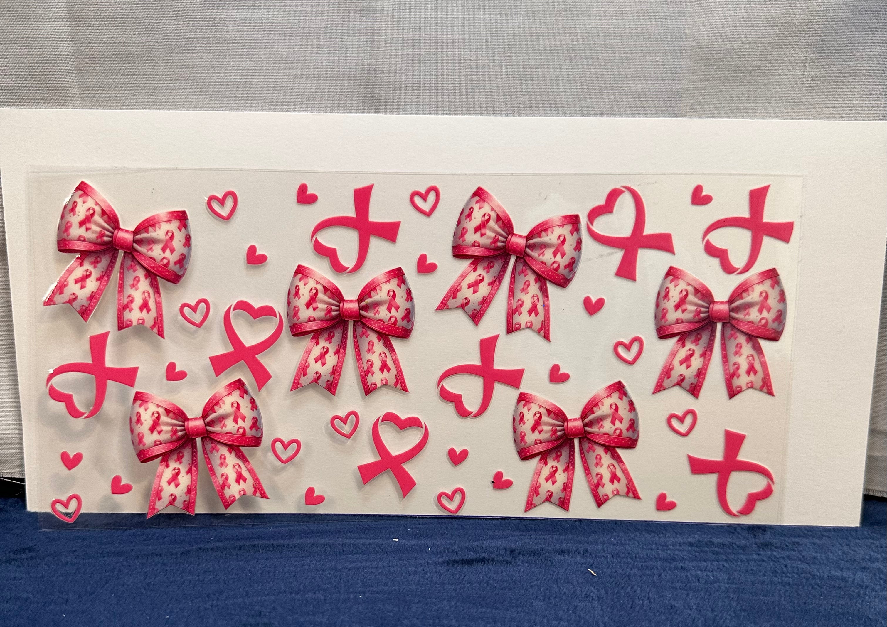 Pink Bow Cancer Awareness