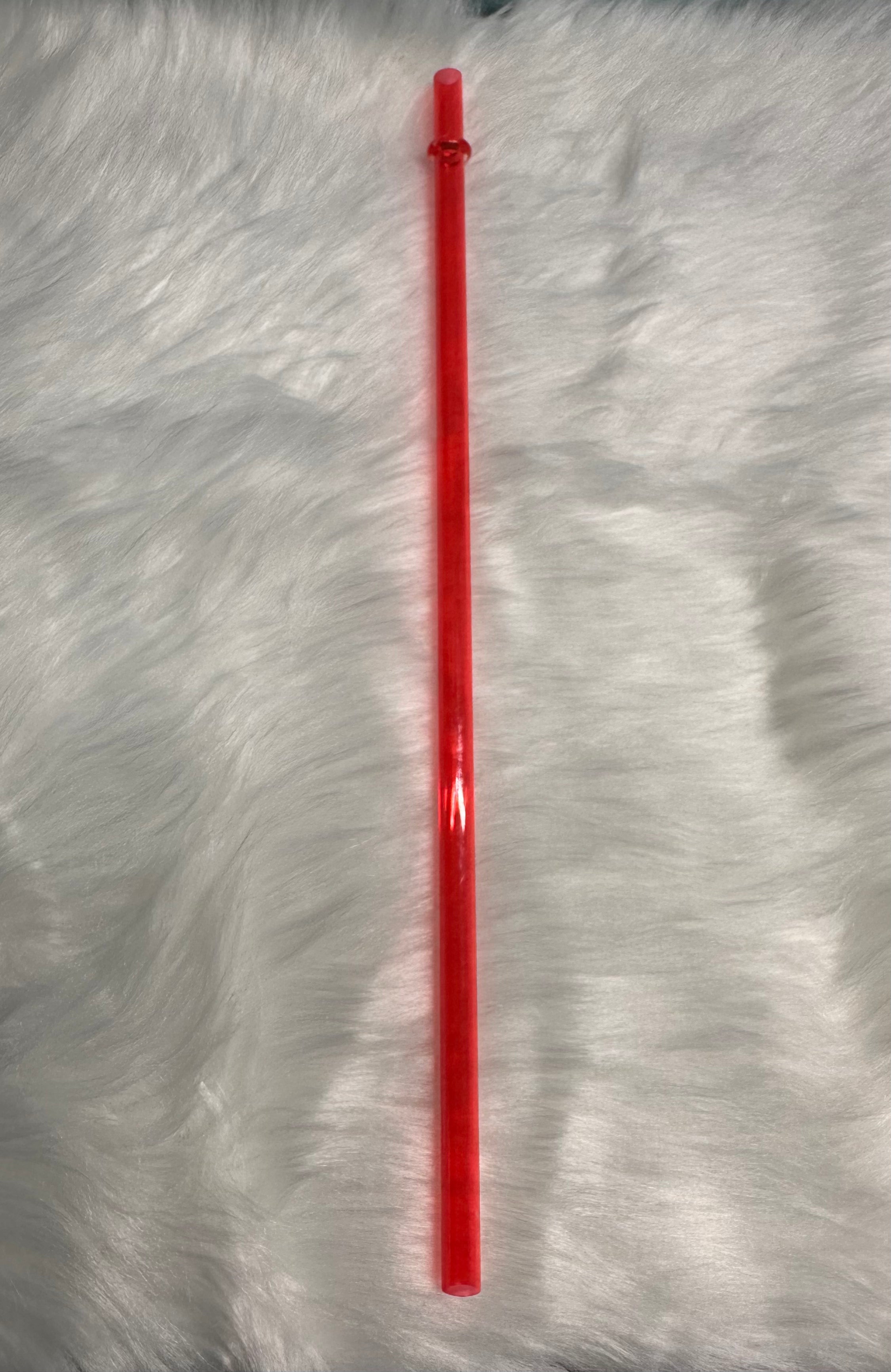 24oz Red Straw