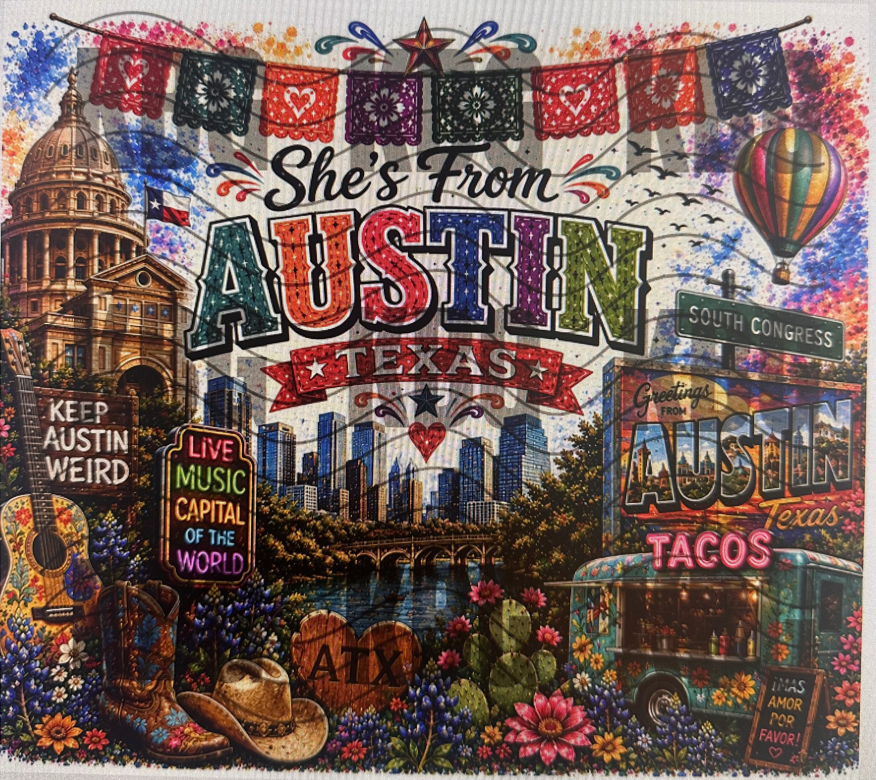 She's from TX - Austin