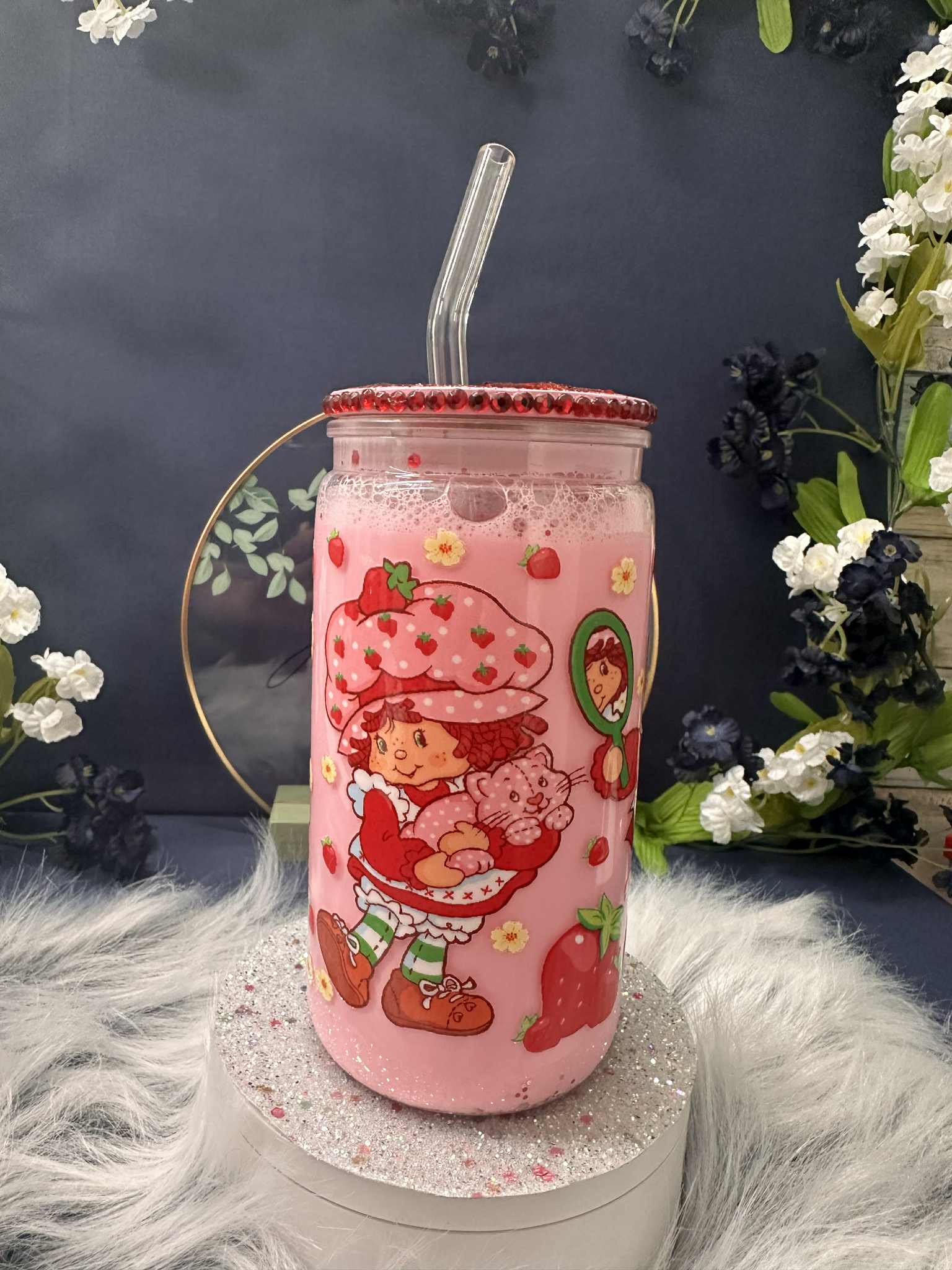 16oz Strawberry Shortcake Snow Globe