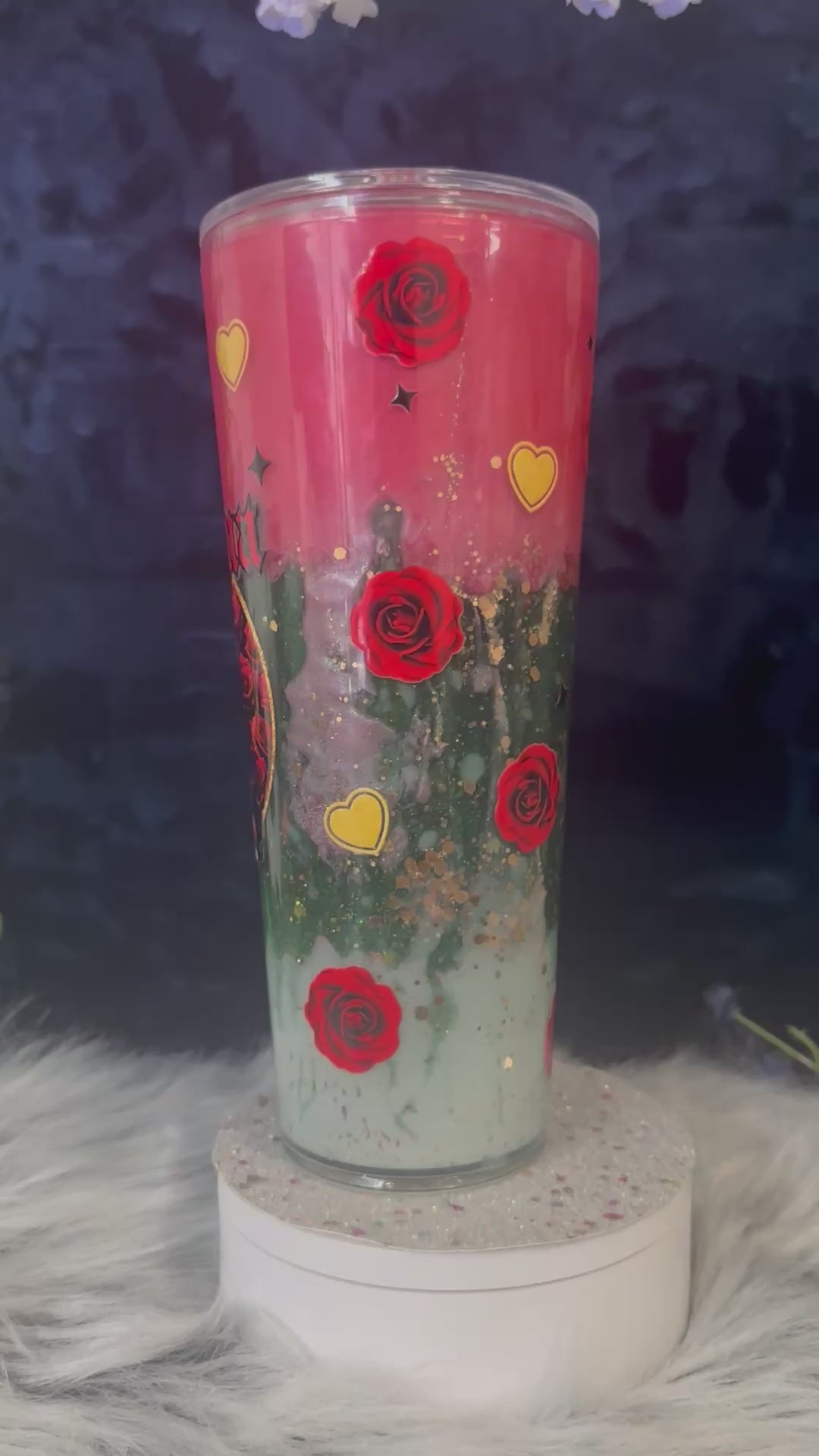 Tri Lava Drip Chicana Tumbler