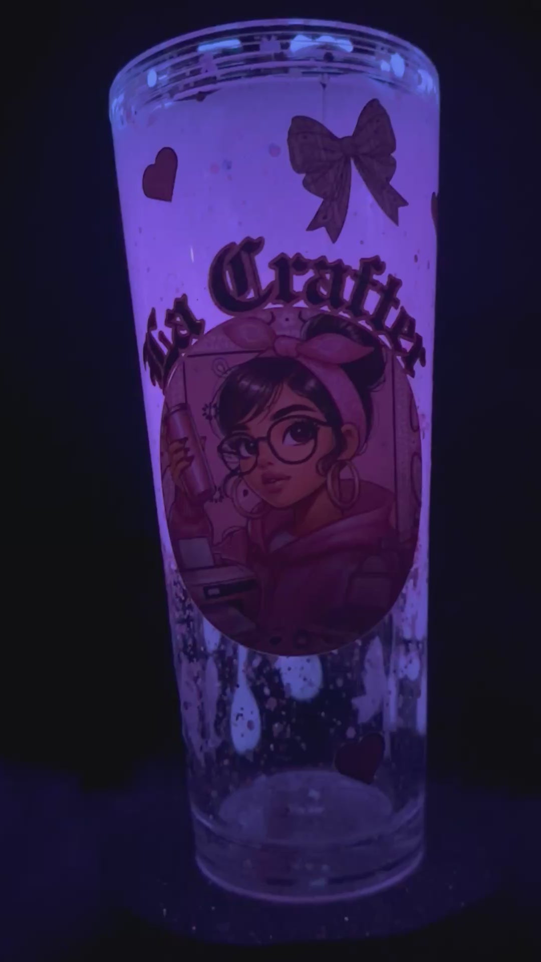 24oz La Crafter Glow in the Dark
