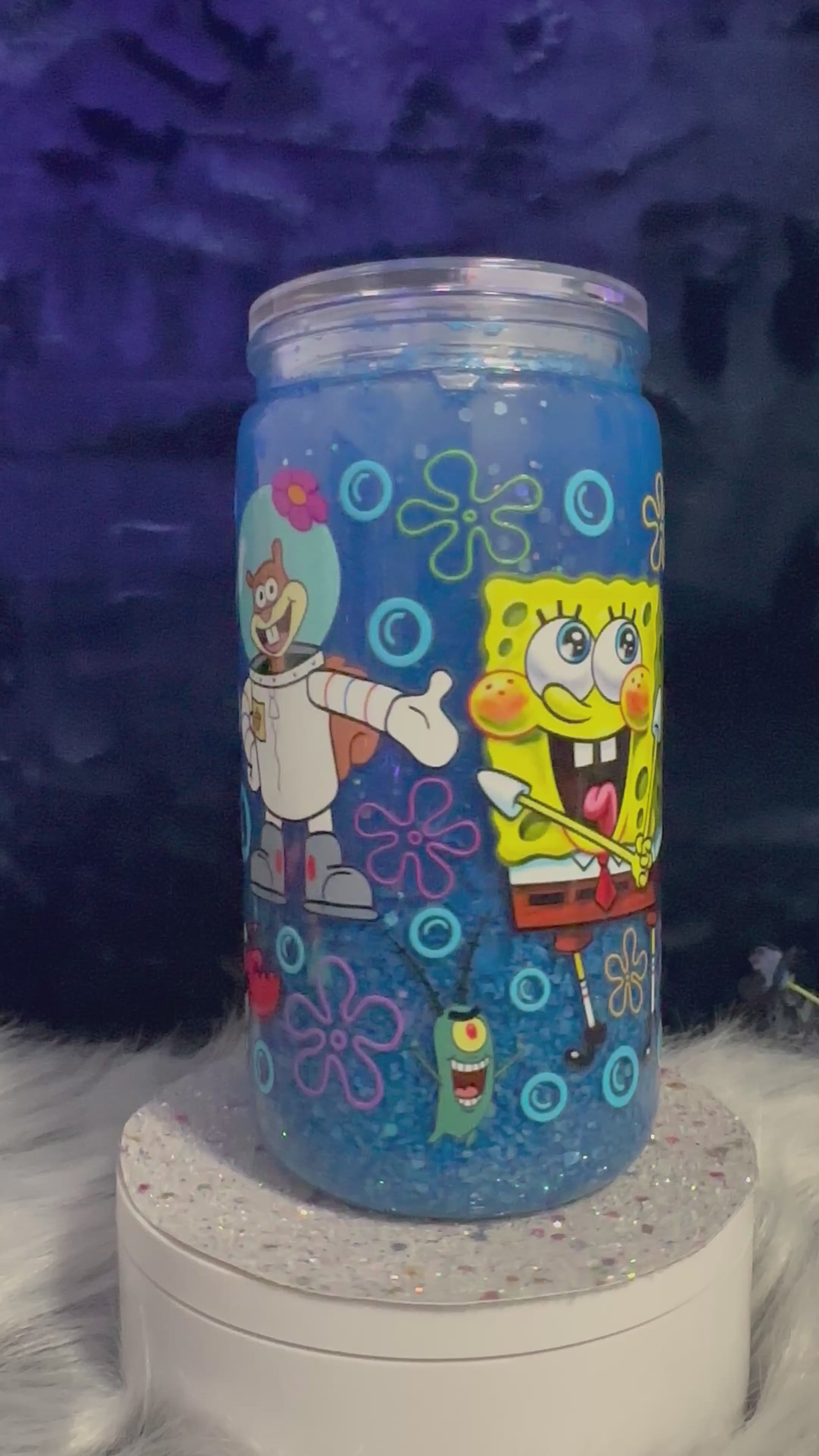 SpongeBob Beach Theme Tumbler